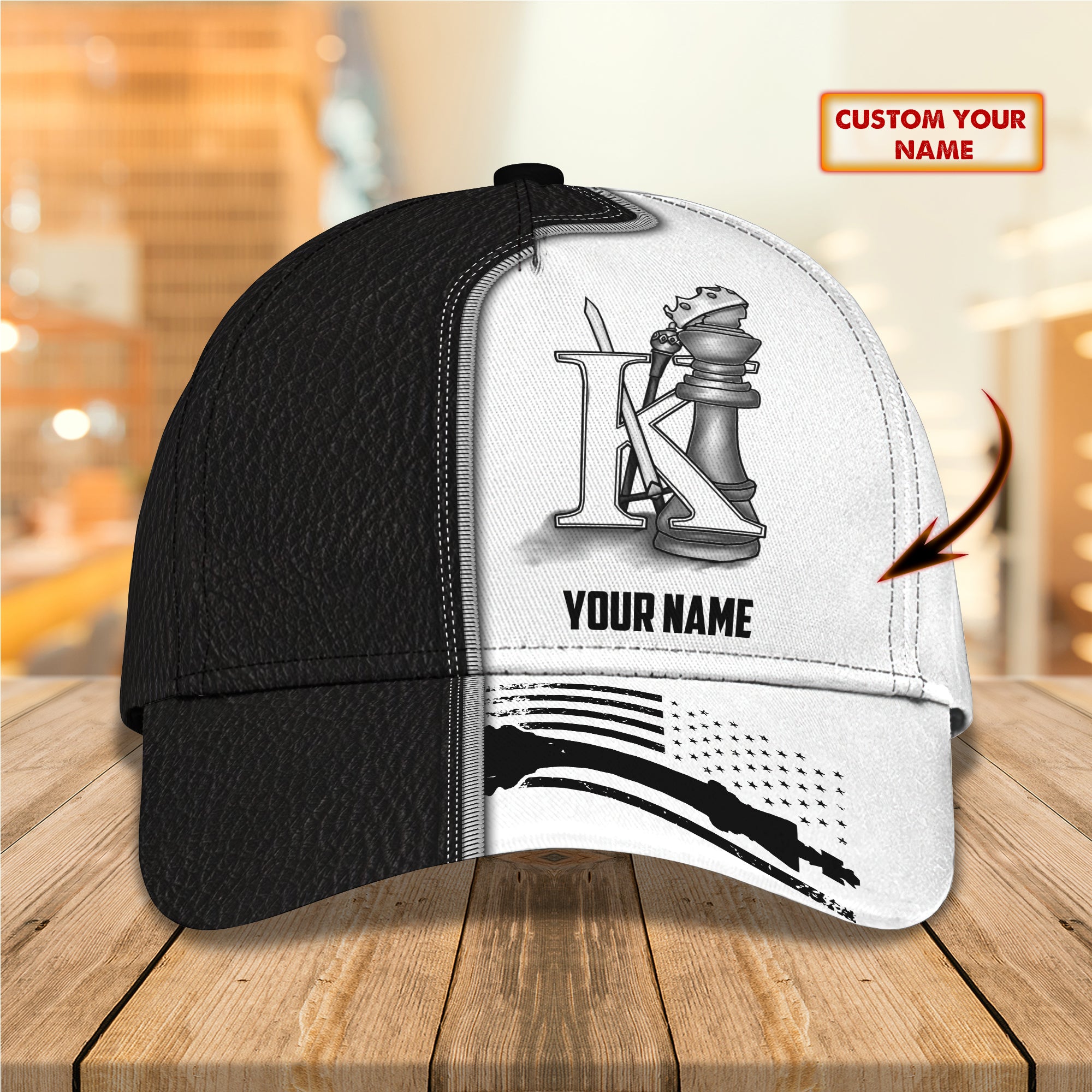 Chess- Personalize Name Cap - TD97-01