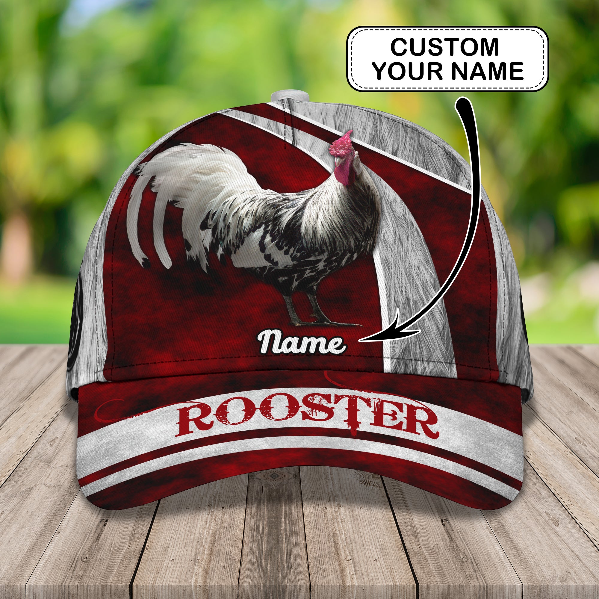 Rooster 03- Personalize Name Cap  - Loop - Ntp-202