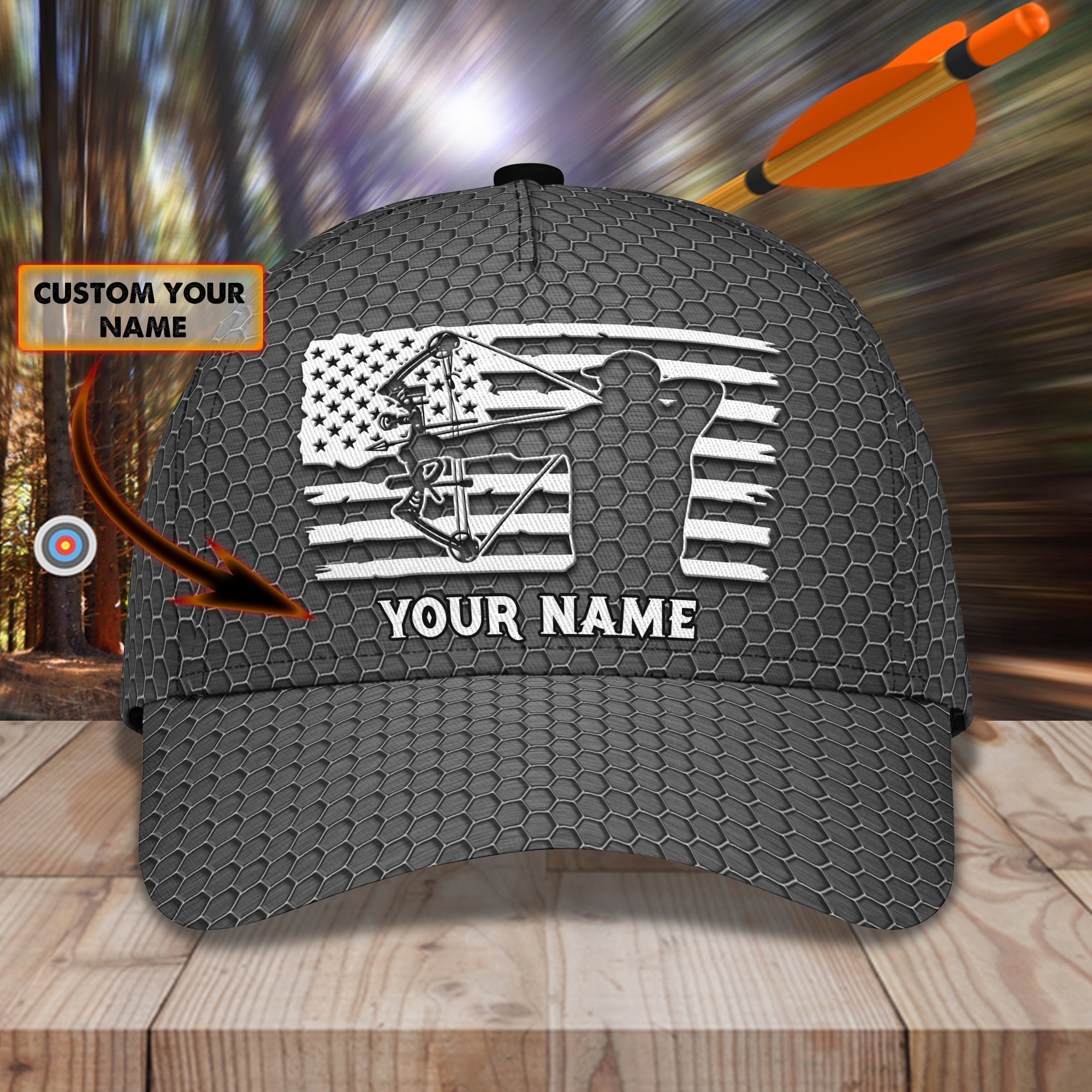 Archery F - Personalized Name Cap 37 - TD96