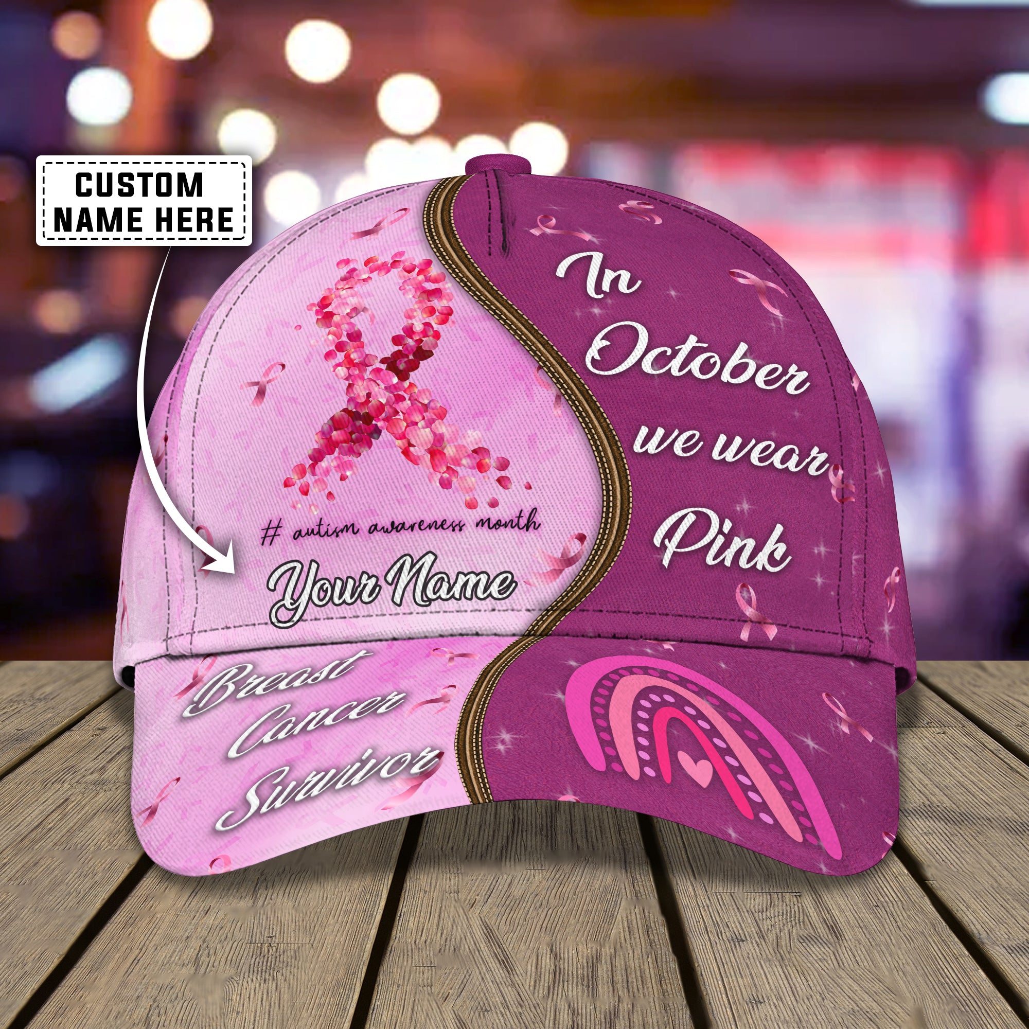 Breast Cancer Awareness - Personalized Name Cap - Co98