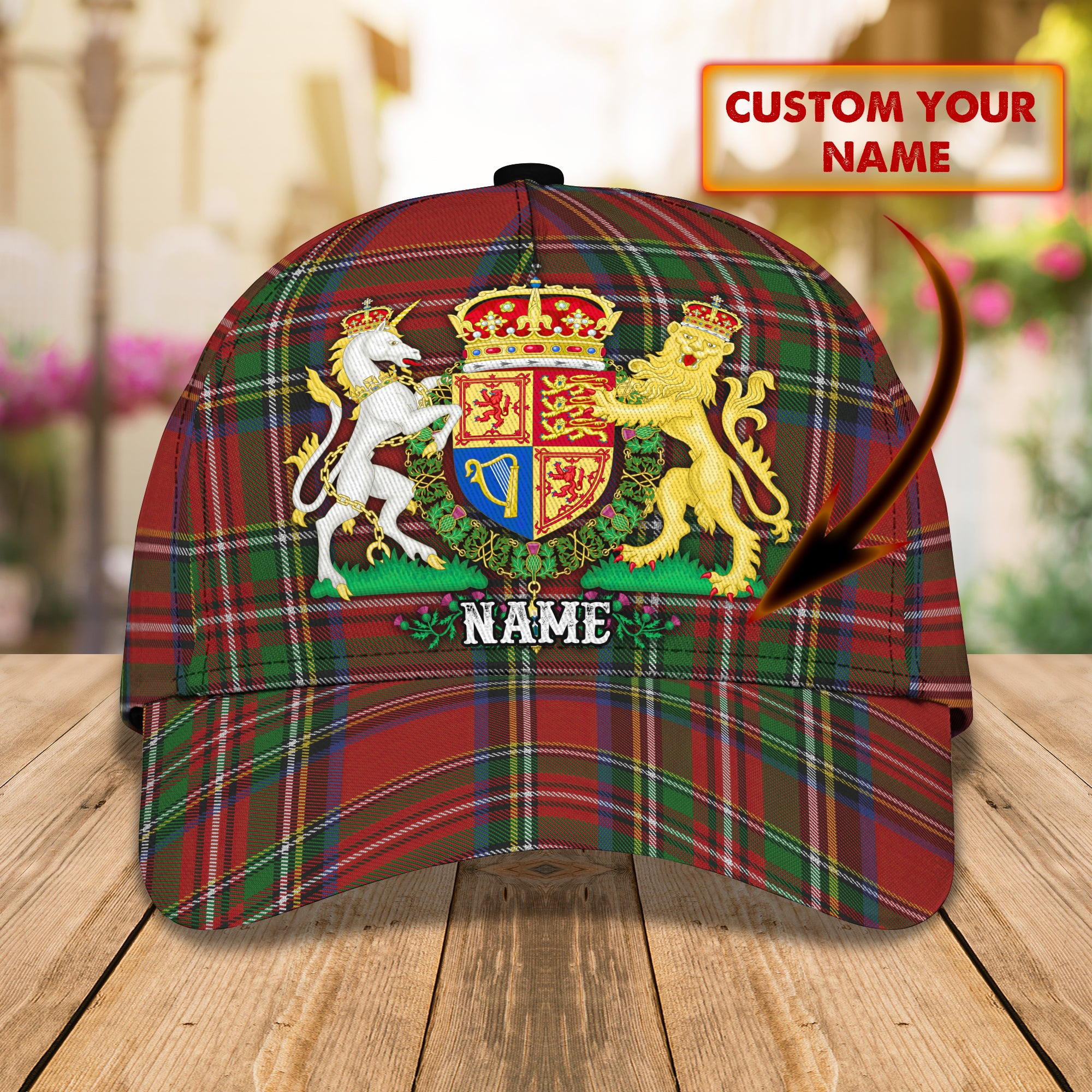 Scotland Pride - Personalized Name Cap - Loop - Vhv-cap-049