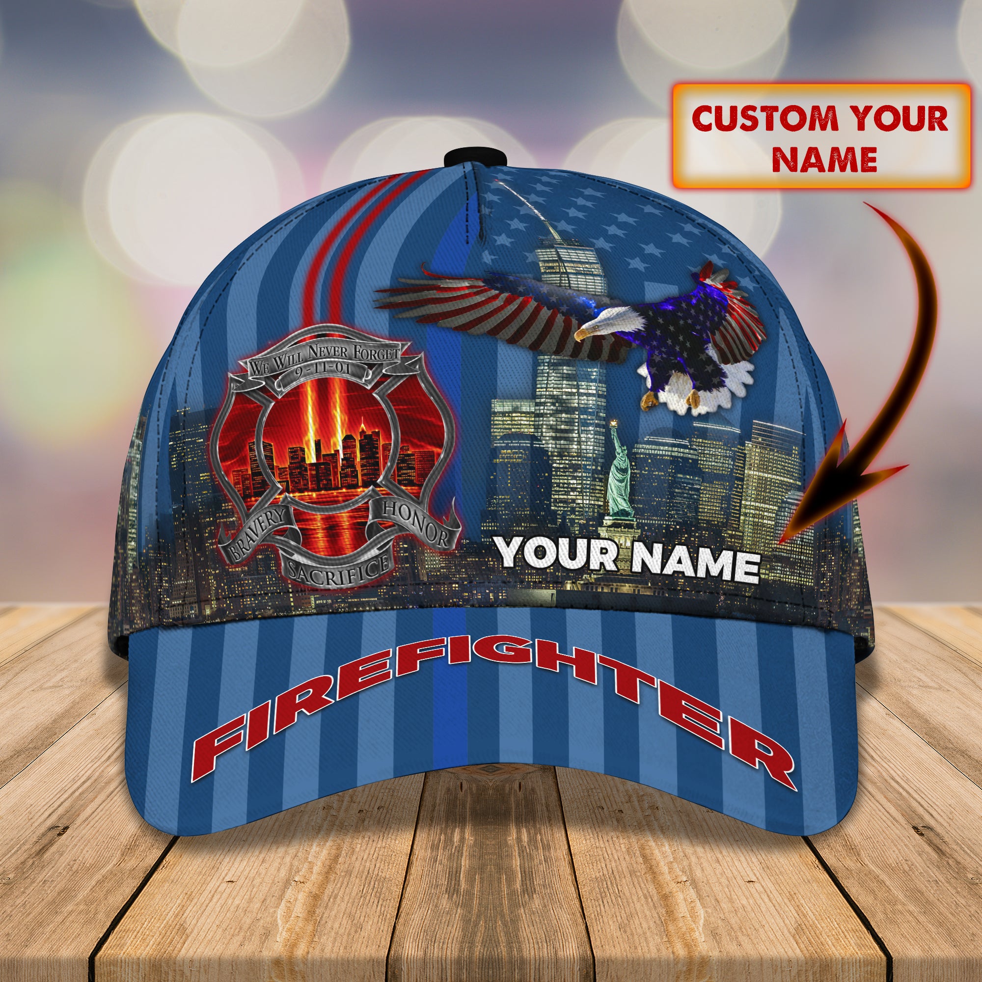 Firefighter 03 - Personalize Name Cap  - Loop - Ntp-266