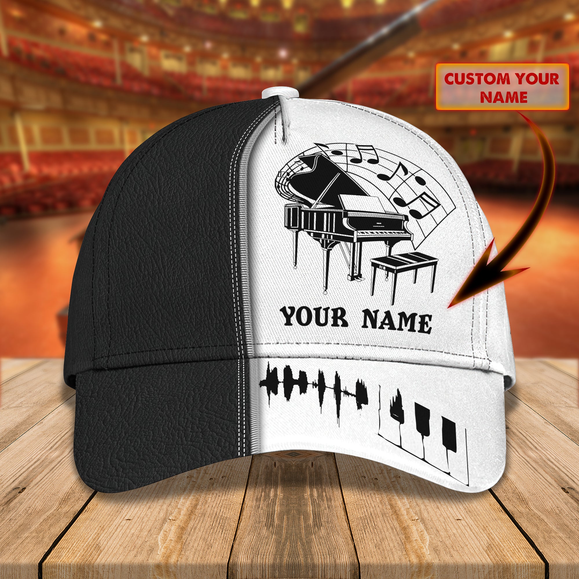 Personalized Name Cap 01 - Piano