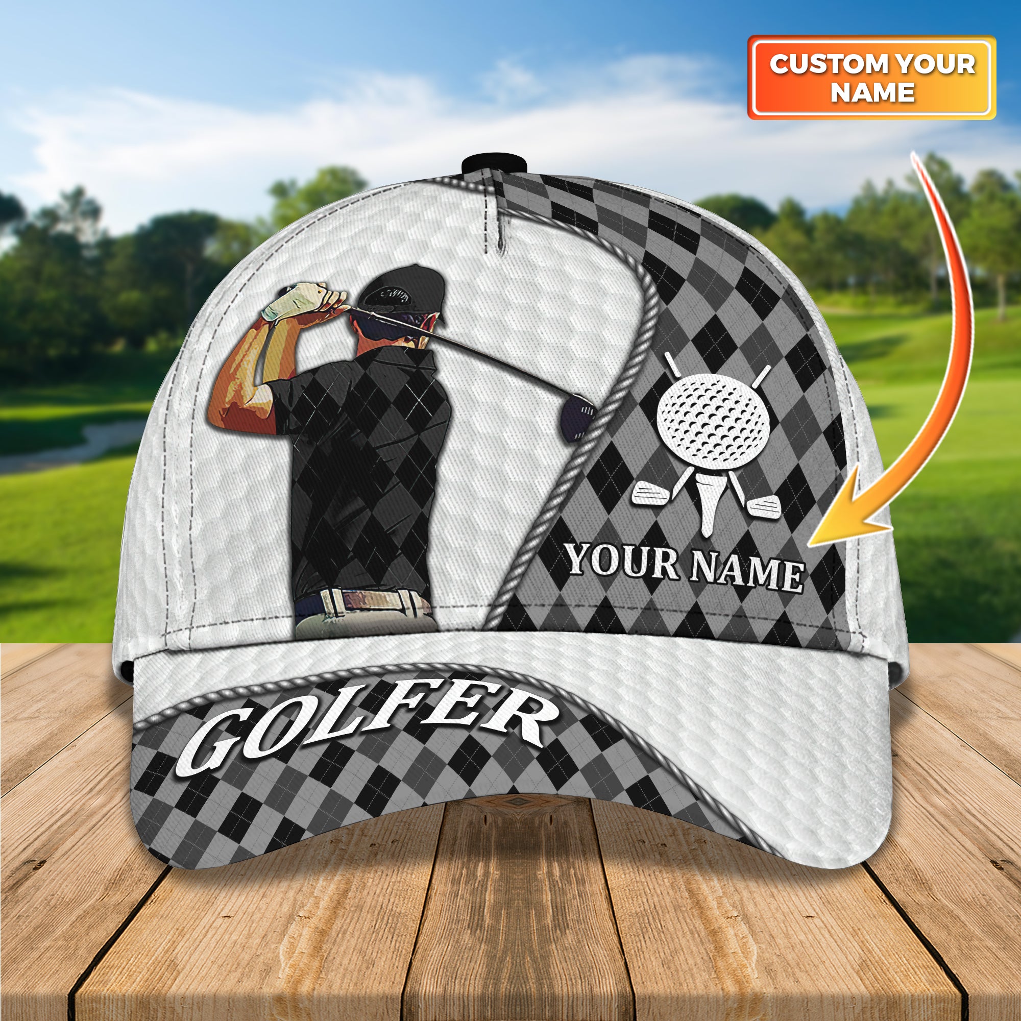 Golf - Personalized Name Cap - TT99-1095