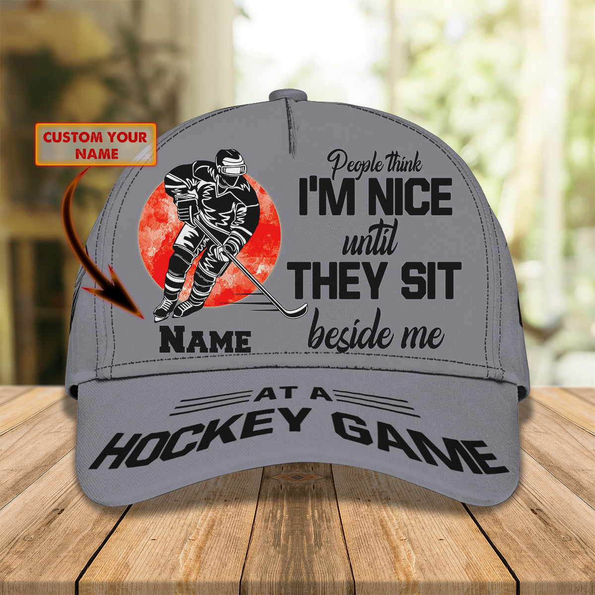 People Think I'm Nice- Personalized Name Cap - Loop- T2k-212