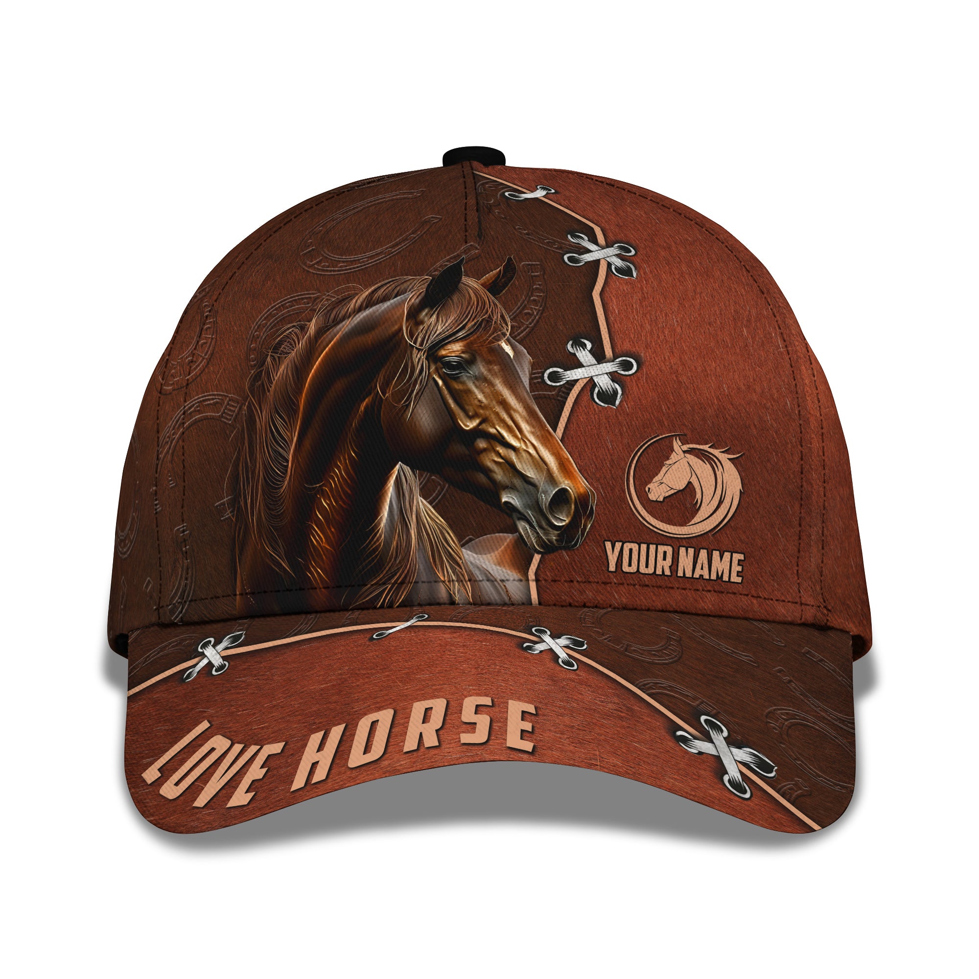 Personalized Adjustable Cap Graphic Seal Brown Horse Men Caps Gift For Dad