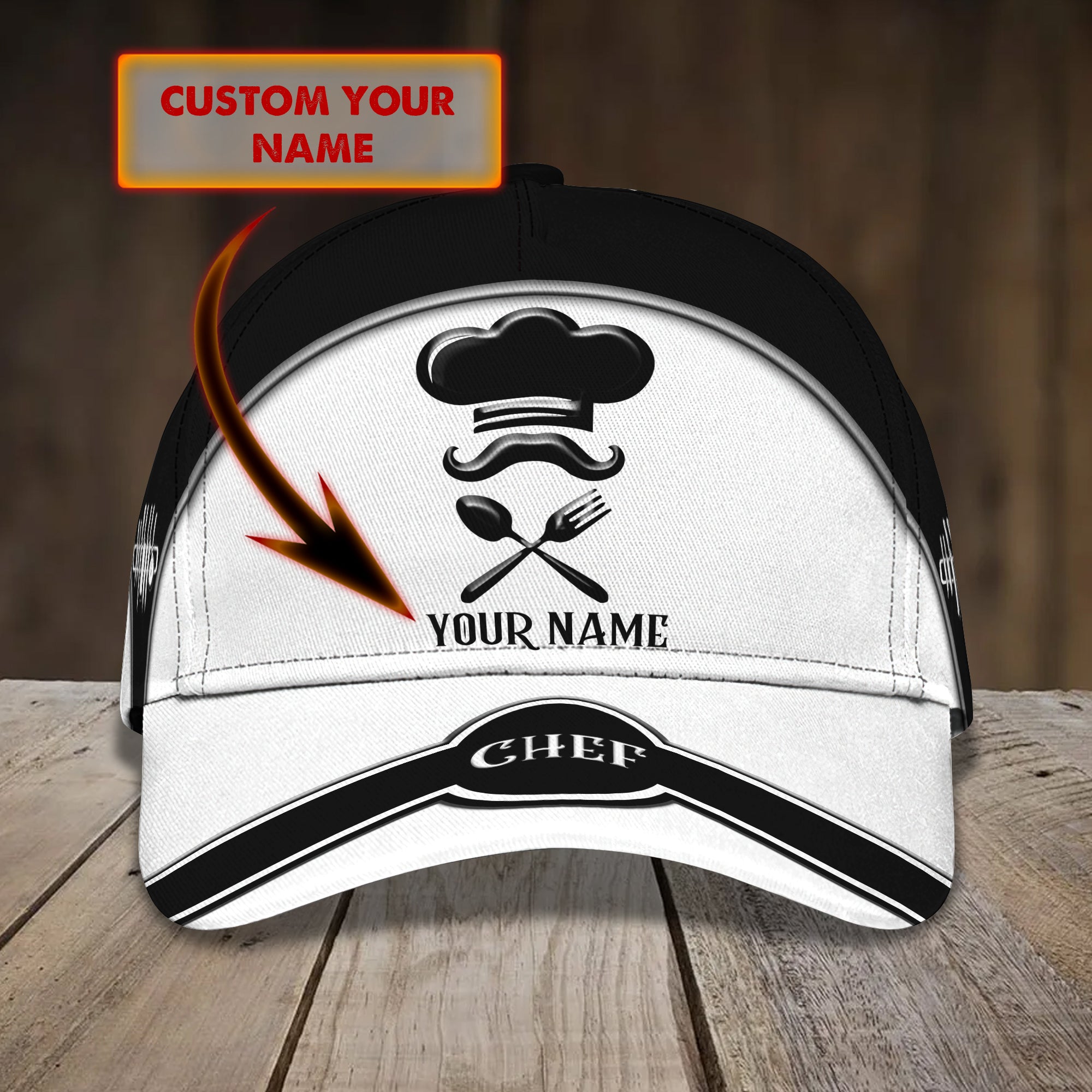 Chef - Personalized Name Cap - Nia94