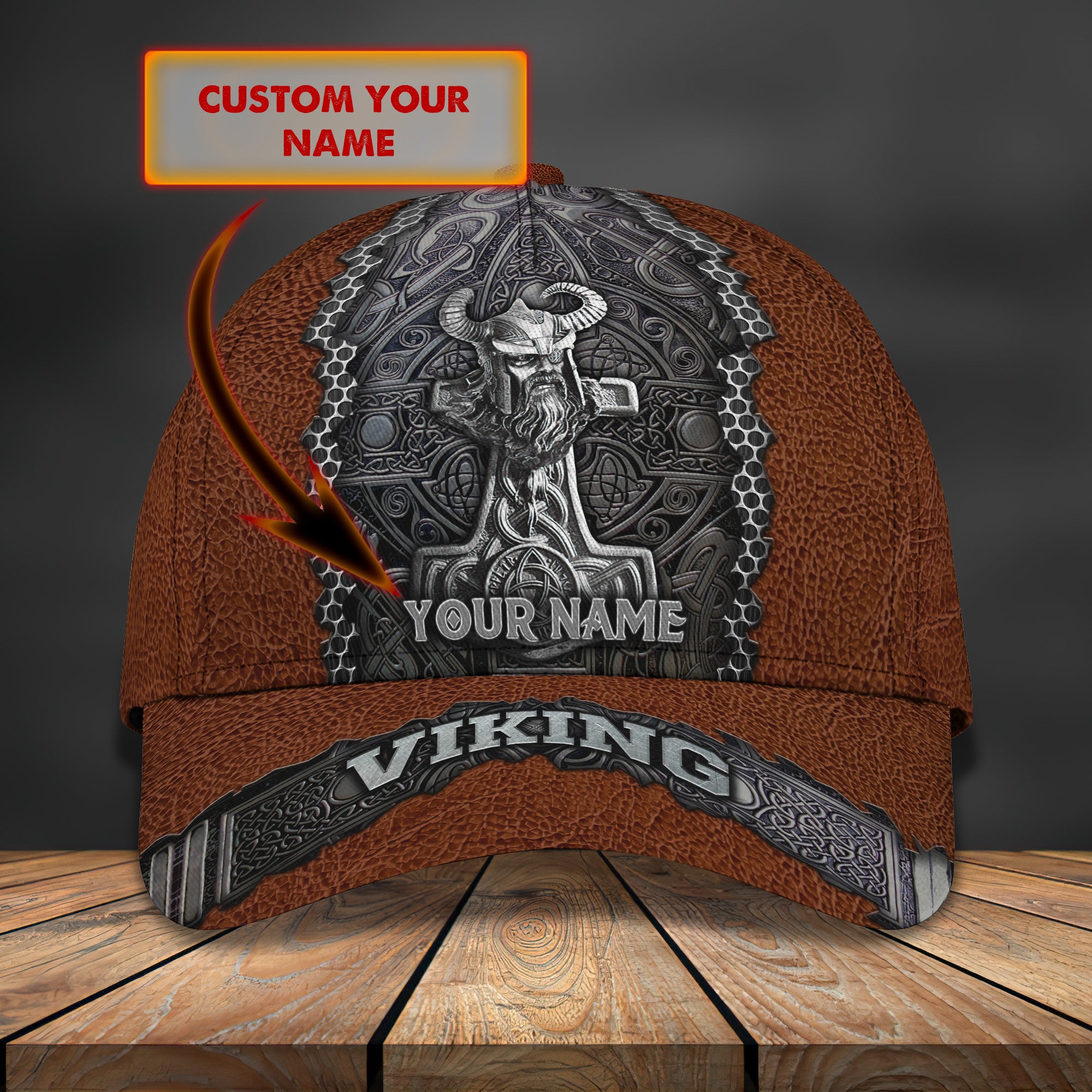 Viking 03 - Personalized Name Cap - 16hb