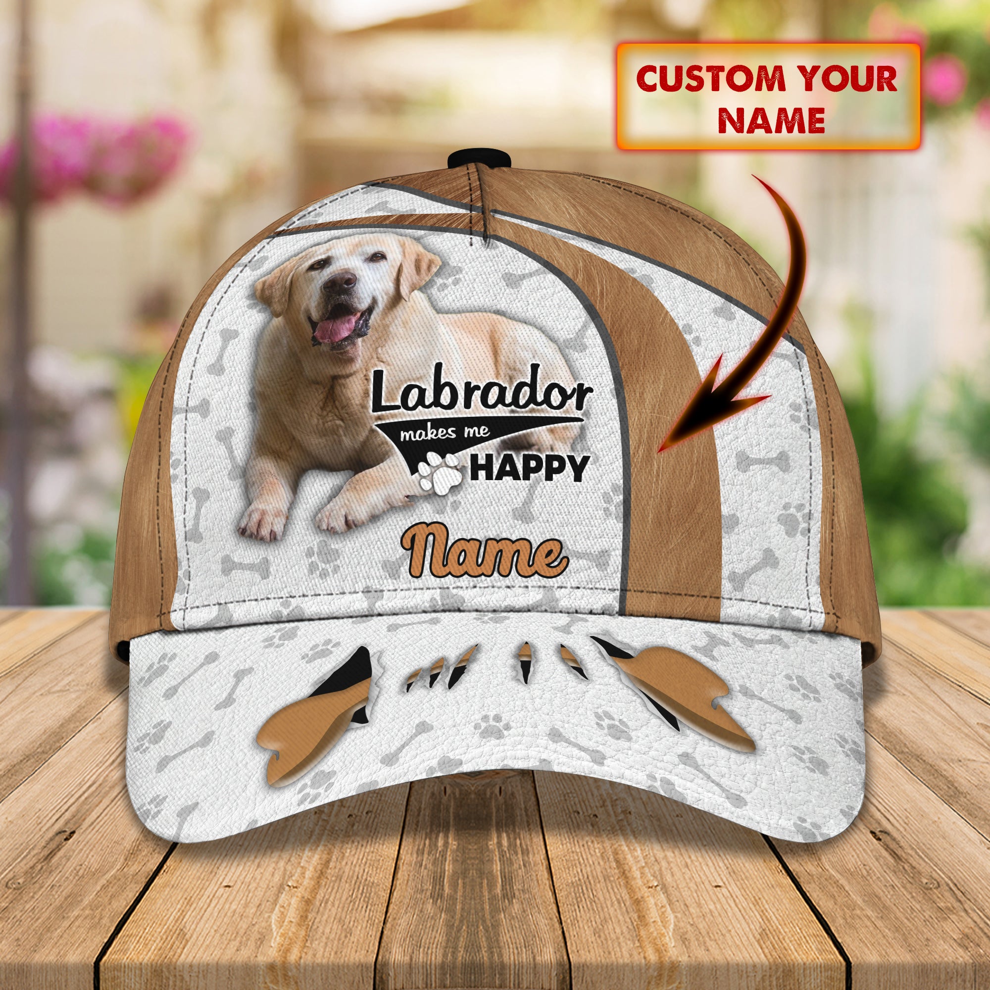 Labrador 01 - Personalize Name Cap  - Loop - Ntp-184