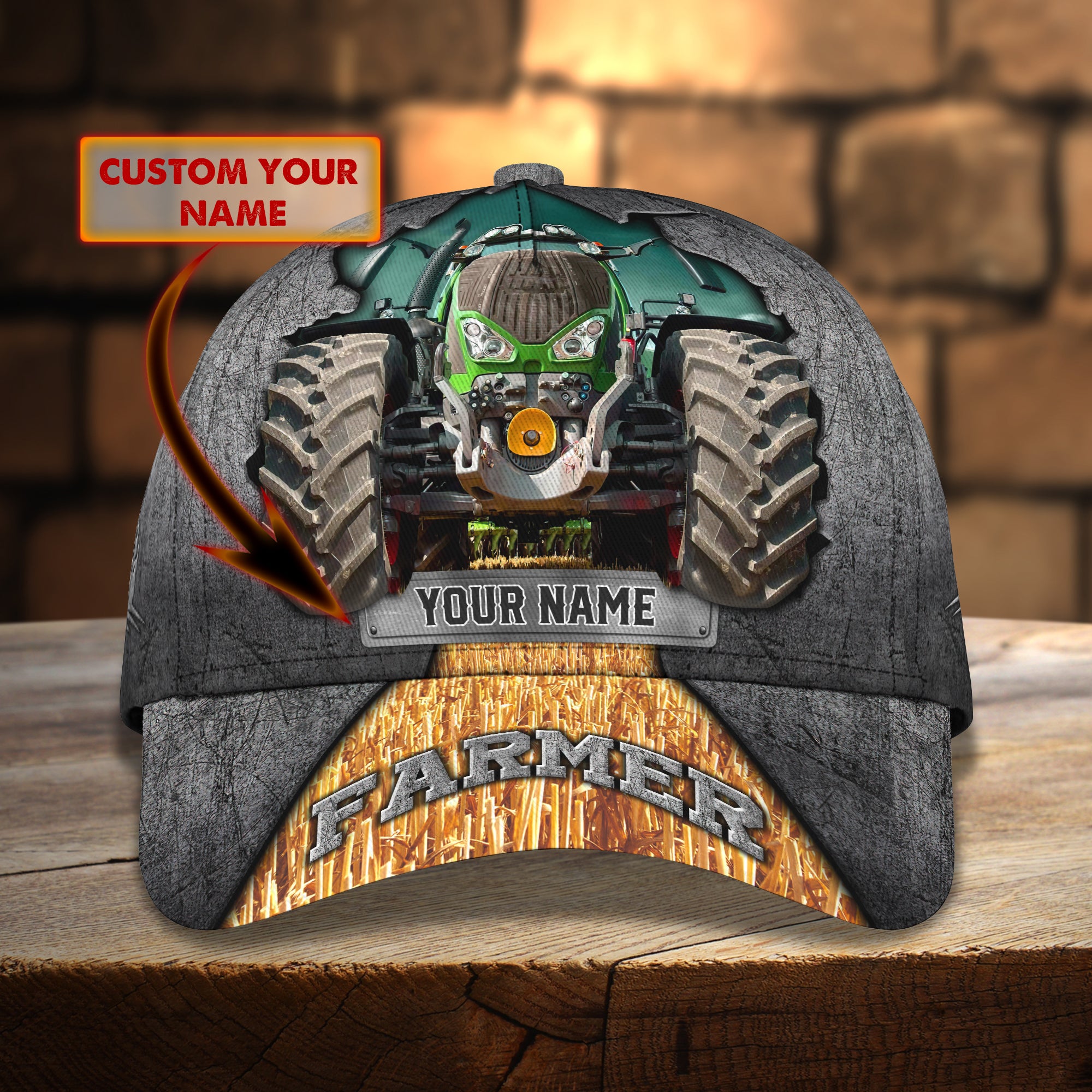 RINC98 - Personalized Name Cap - Tractor01