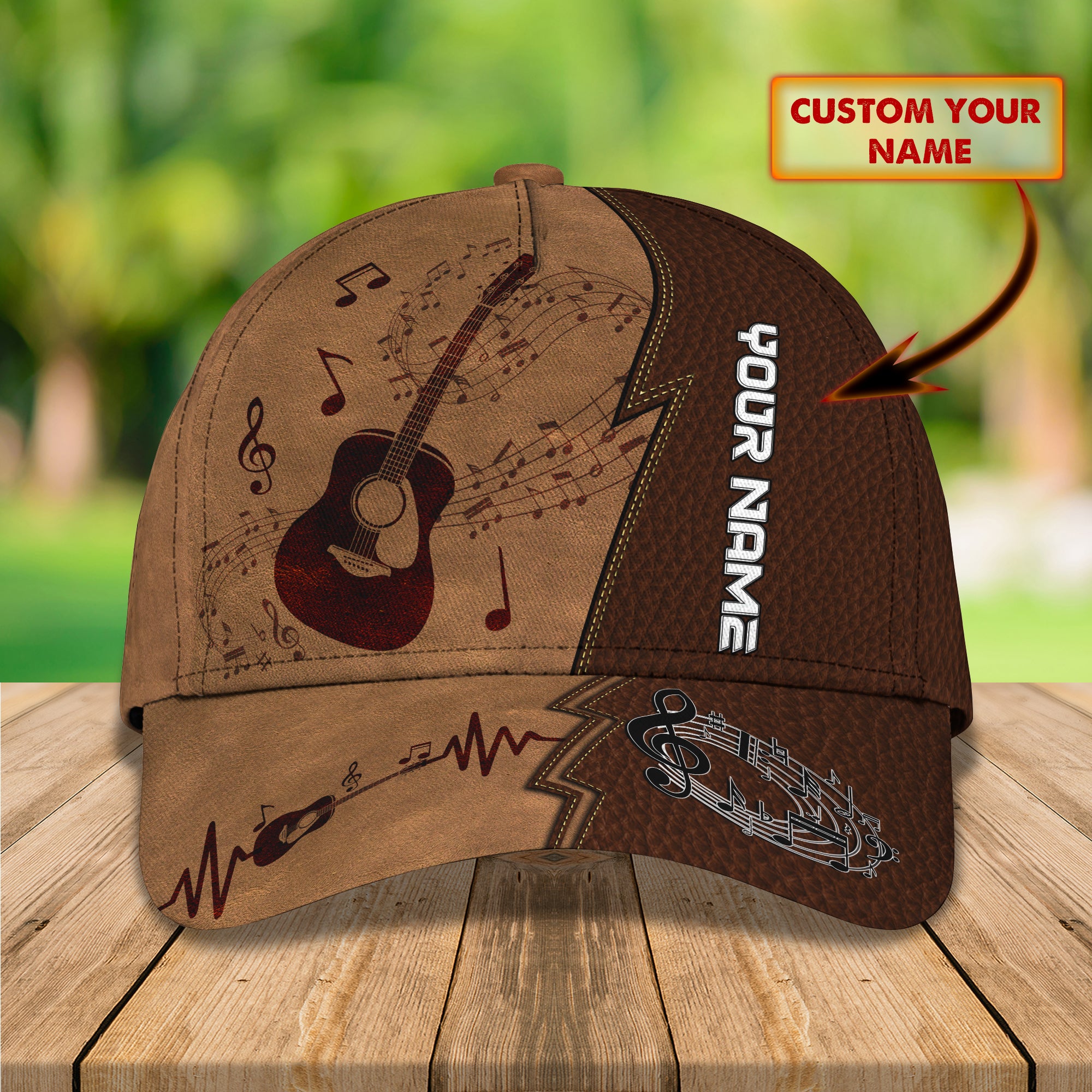 GUITAR - Personalized Name Cap 01 - NBTT