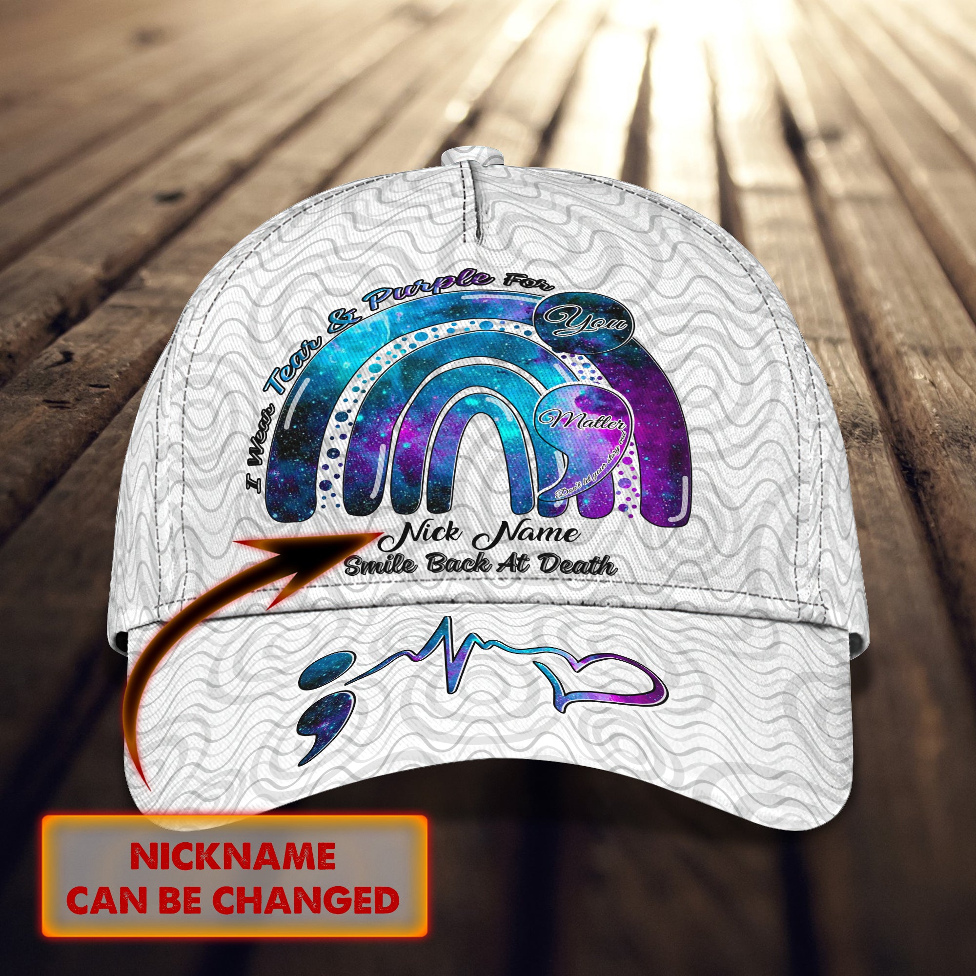 Suicide Prevention - Personalized Name Cap - Nmd 44