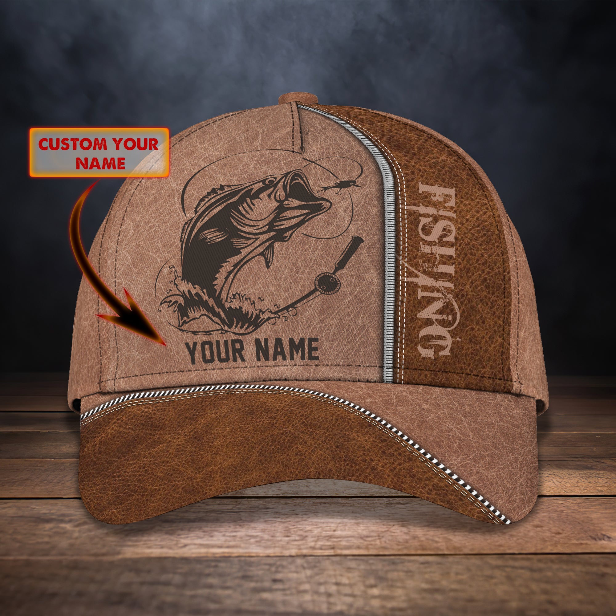 Love Fishing- Personalized Name Cap - ATM2K