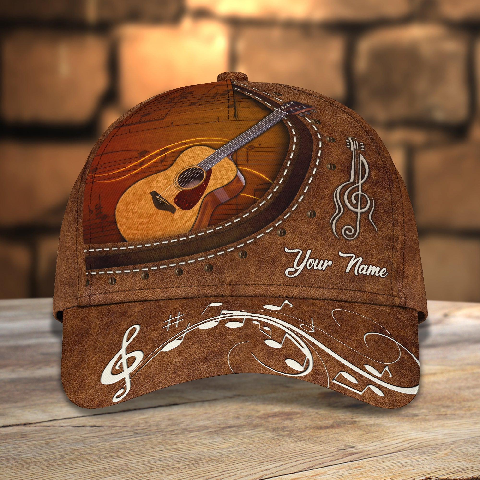 Guitar- Personalized Name Cap -TT99-1249 - HKM