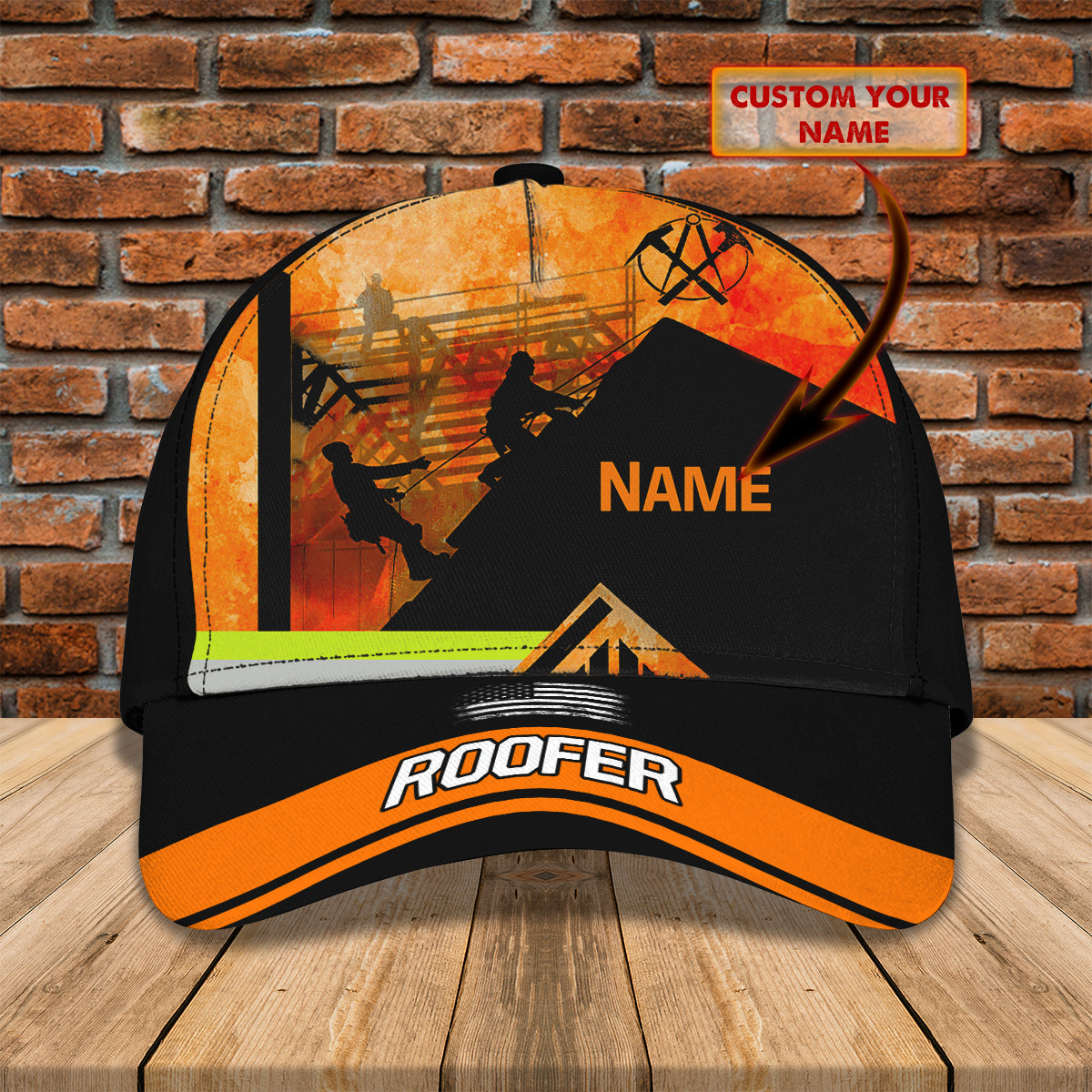 Roofer 2 Hd98- Personalized Name Cap -Loop- Hd98 37