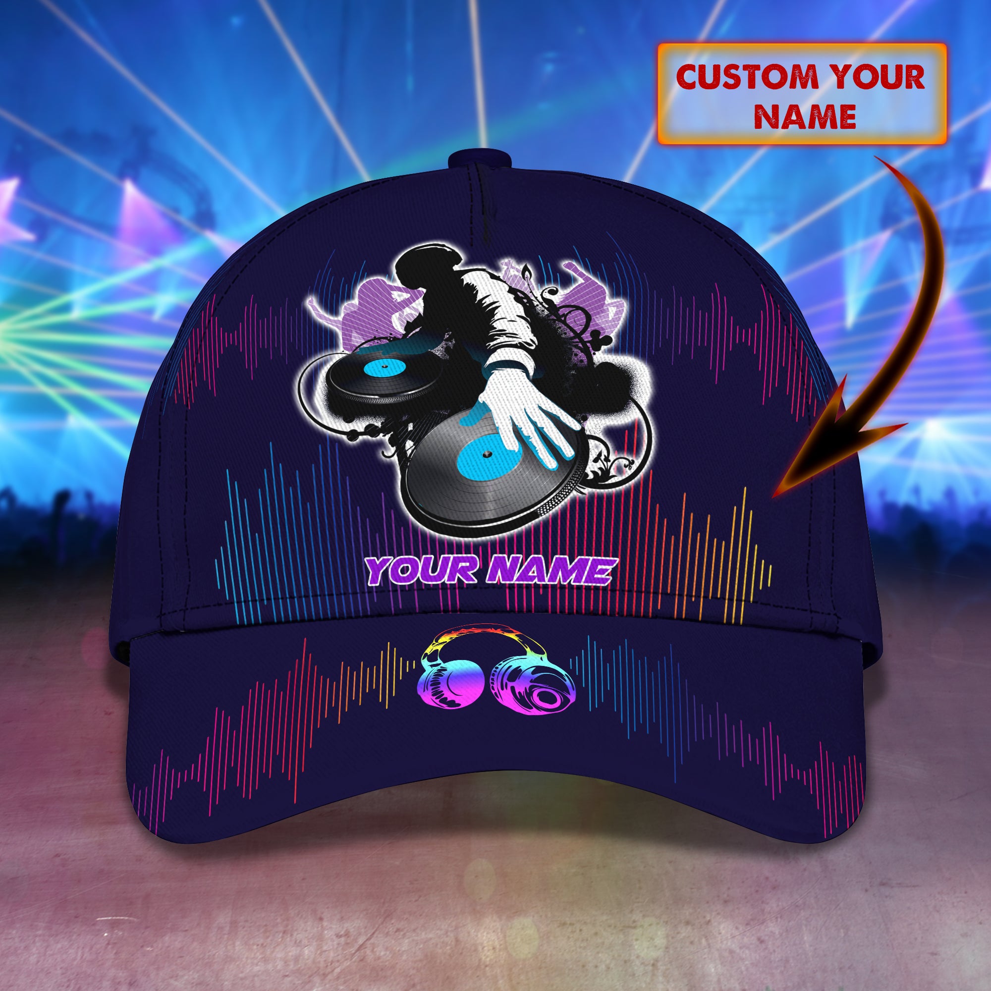 Dj X2 - Personalized Name Cap