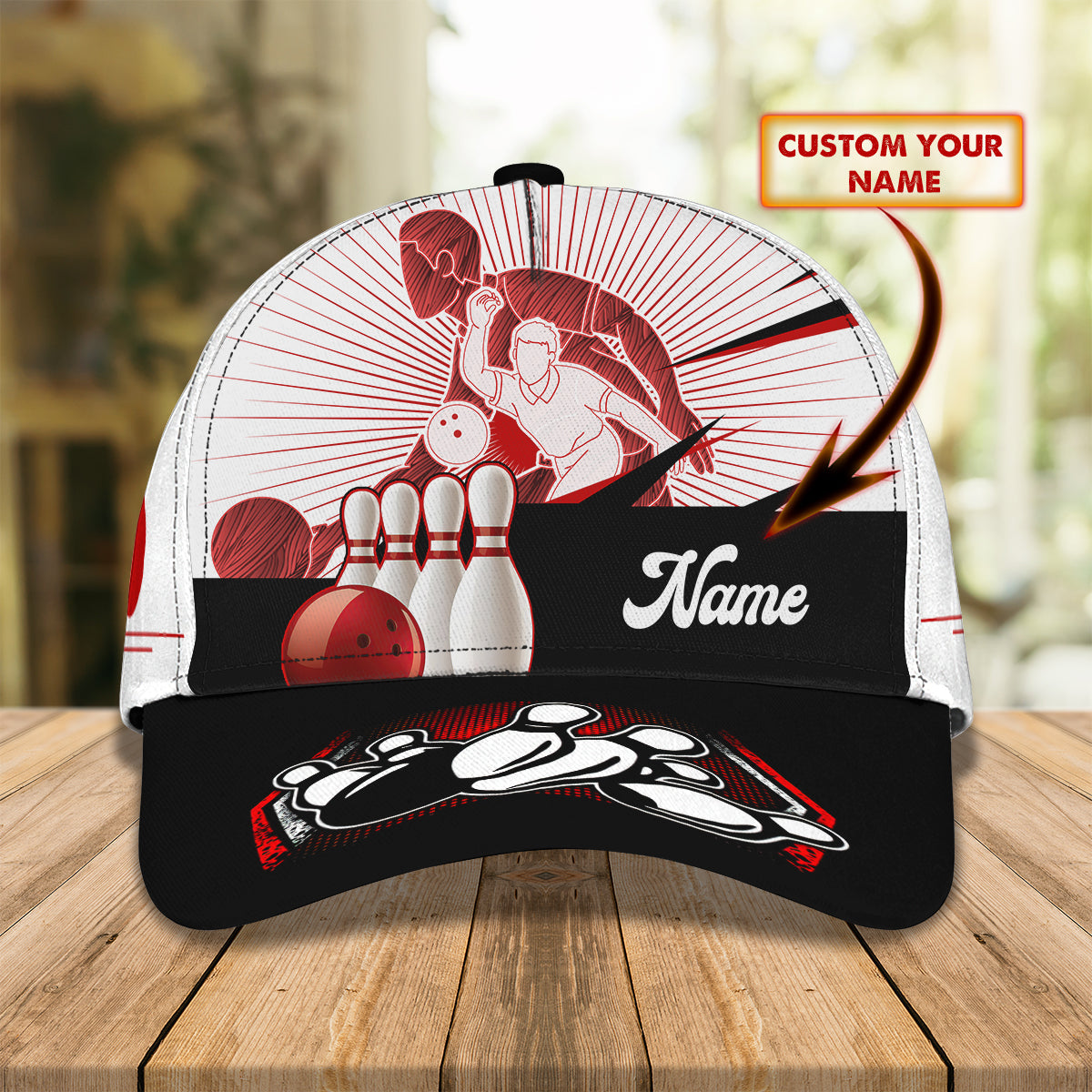 Bowling- Personalized Name Cap - TD96 97