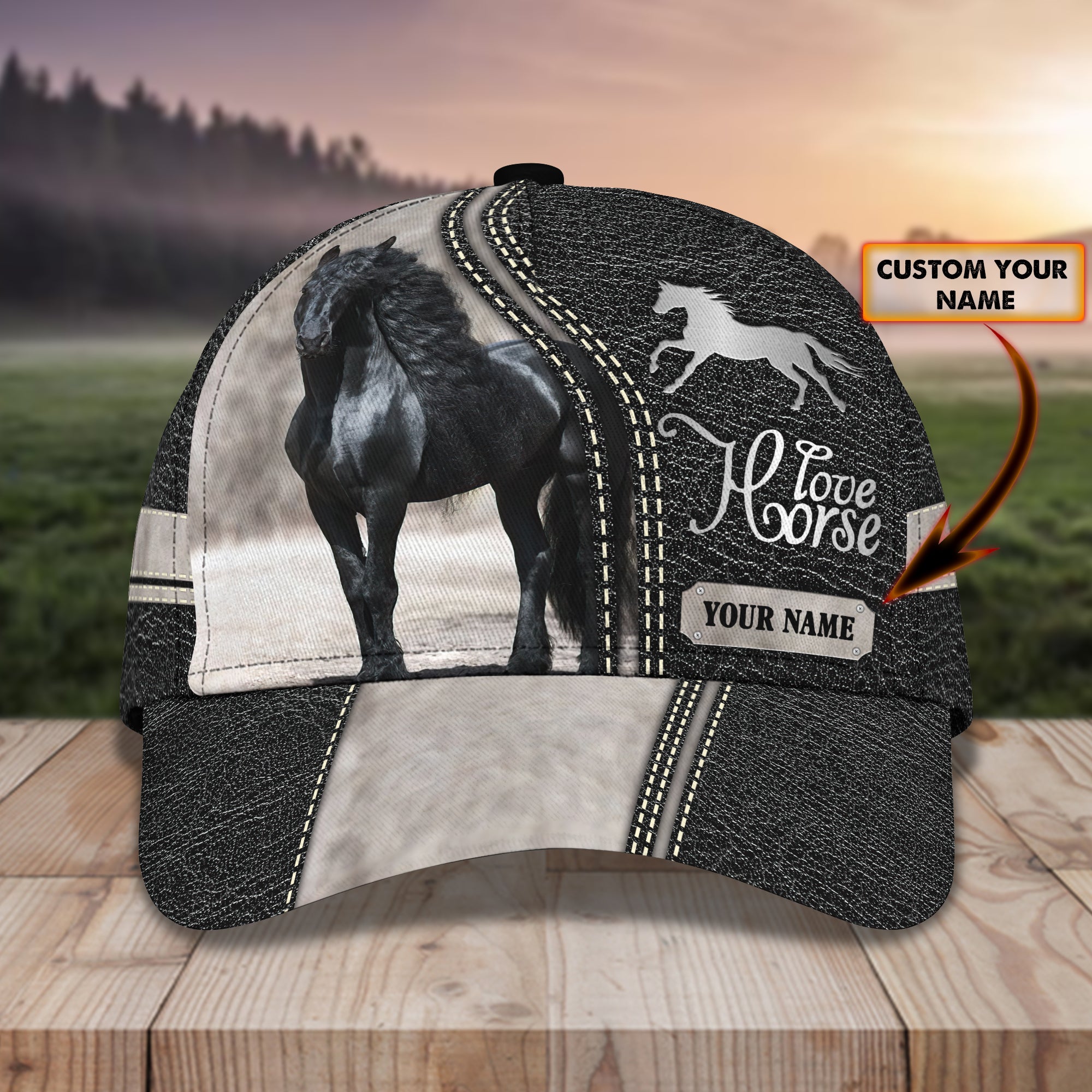 Horse - Personalized Name Cap 99 - Bhn97