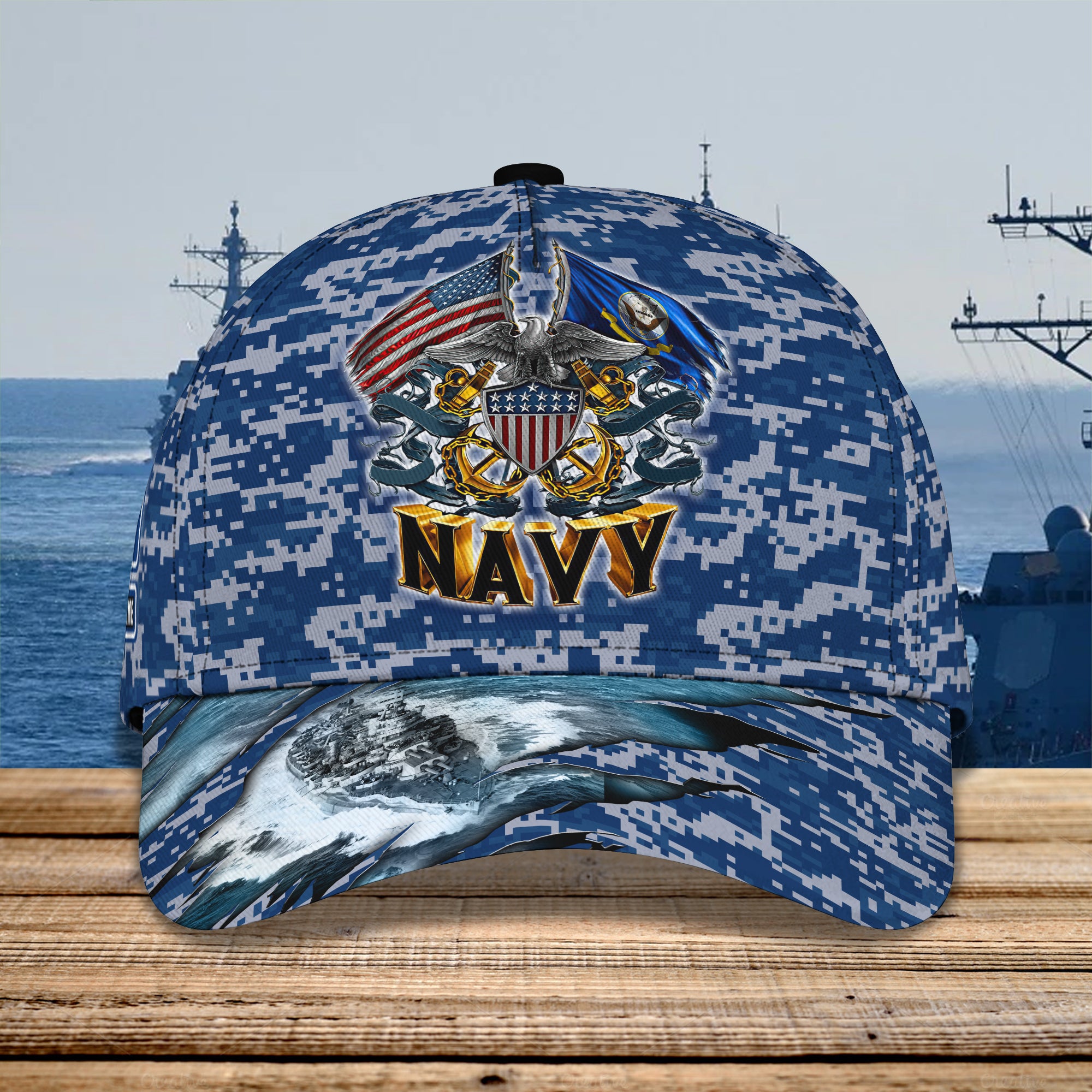 NAVY - Personalized Name Cap - Vtm99 C36