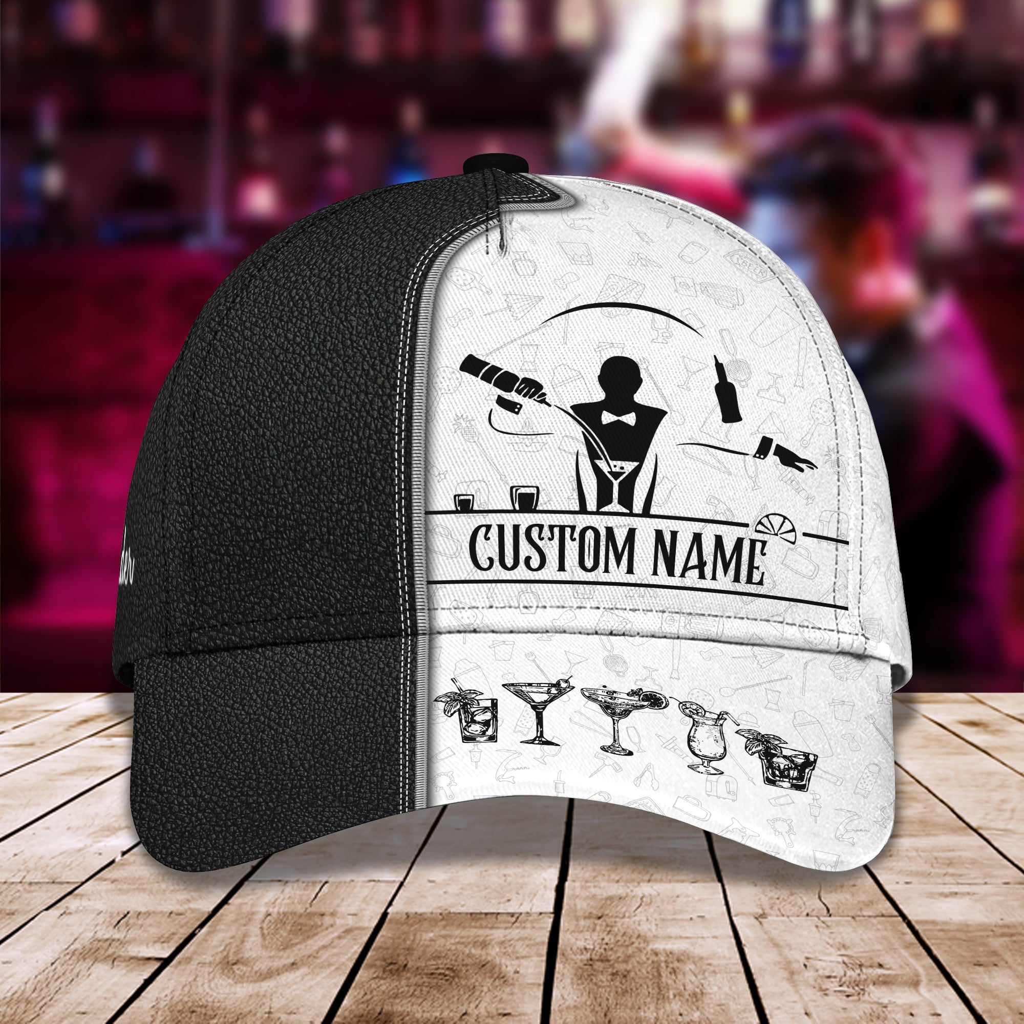 Bartender- Personalized Name Cap - HN95