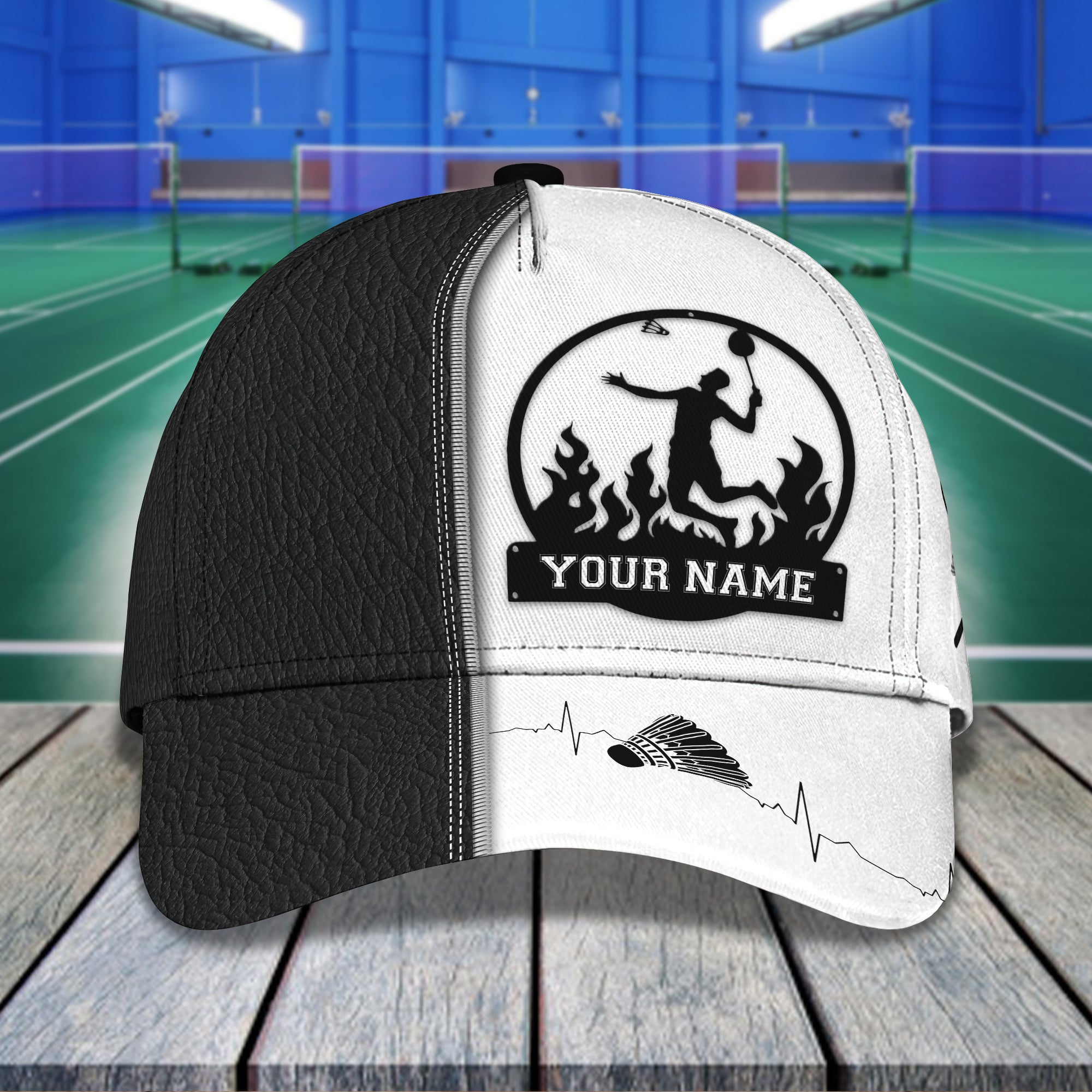 Badminton 01 - Personalized Name Cap - HTA