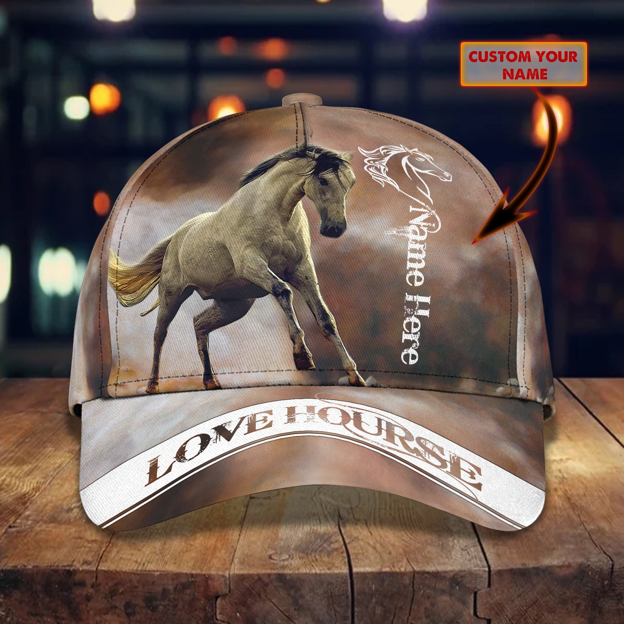 Horse - Personalized Name Cap 105A - Hadn