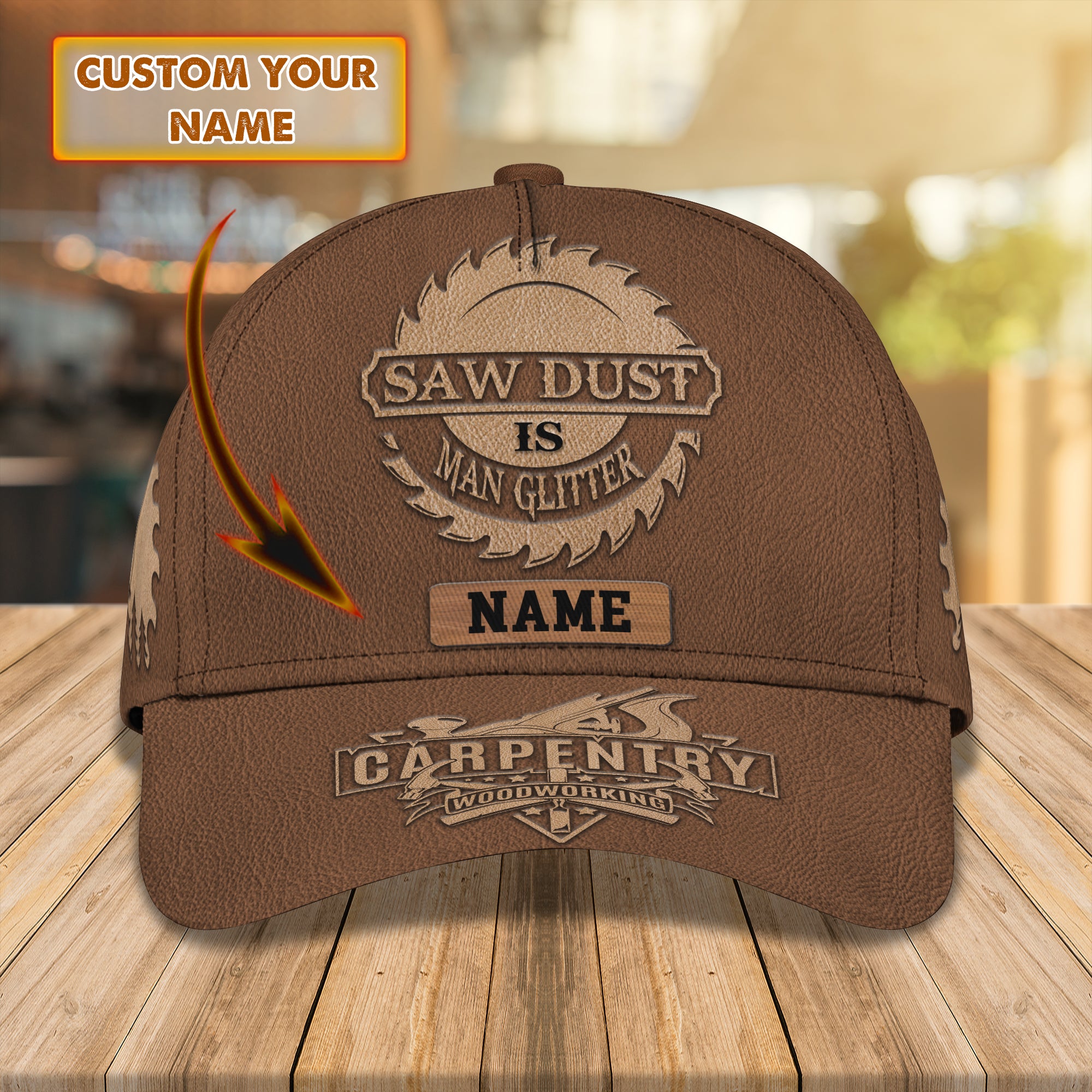 Carpentry (Ver.2) - Personalized Name Cap - Loop - Vhv-cap-052