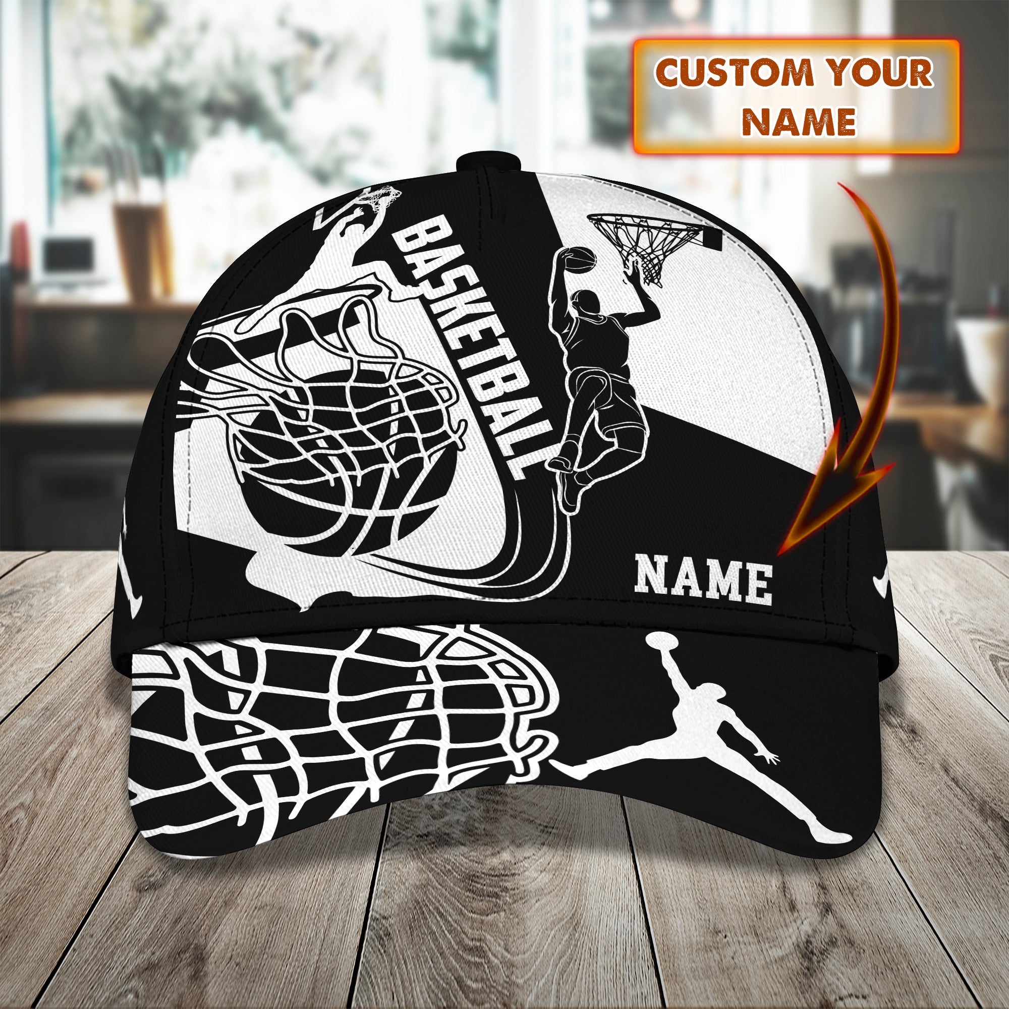 Basketball - Personalized Name Cap -TD96 81
