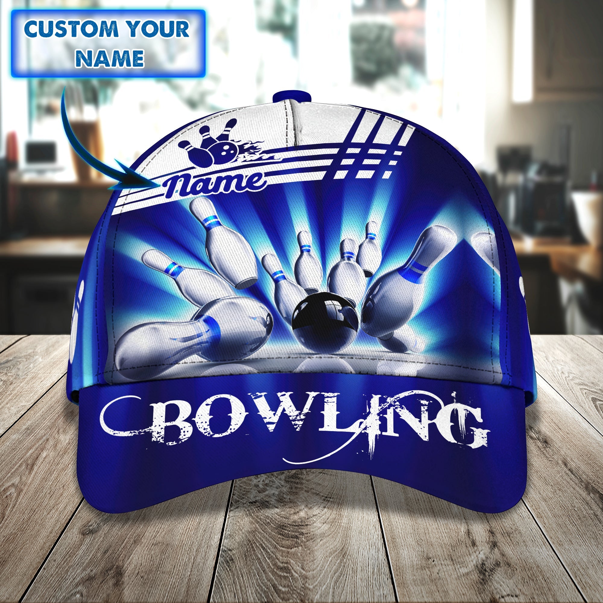 Bowling T - Personalized Name Cap - TD96