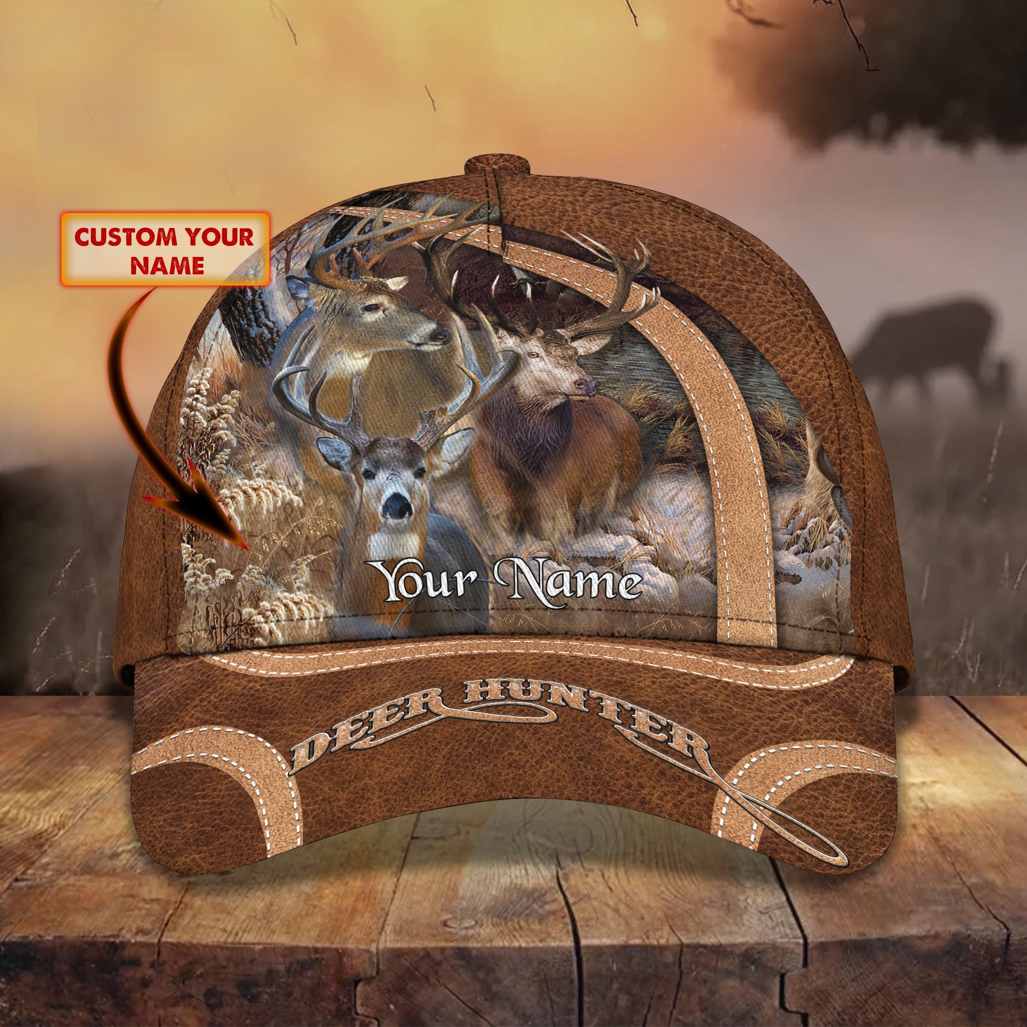 Deer Hunter - Personalized Name Cap 07