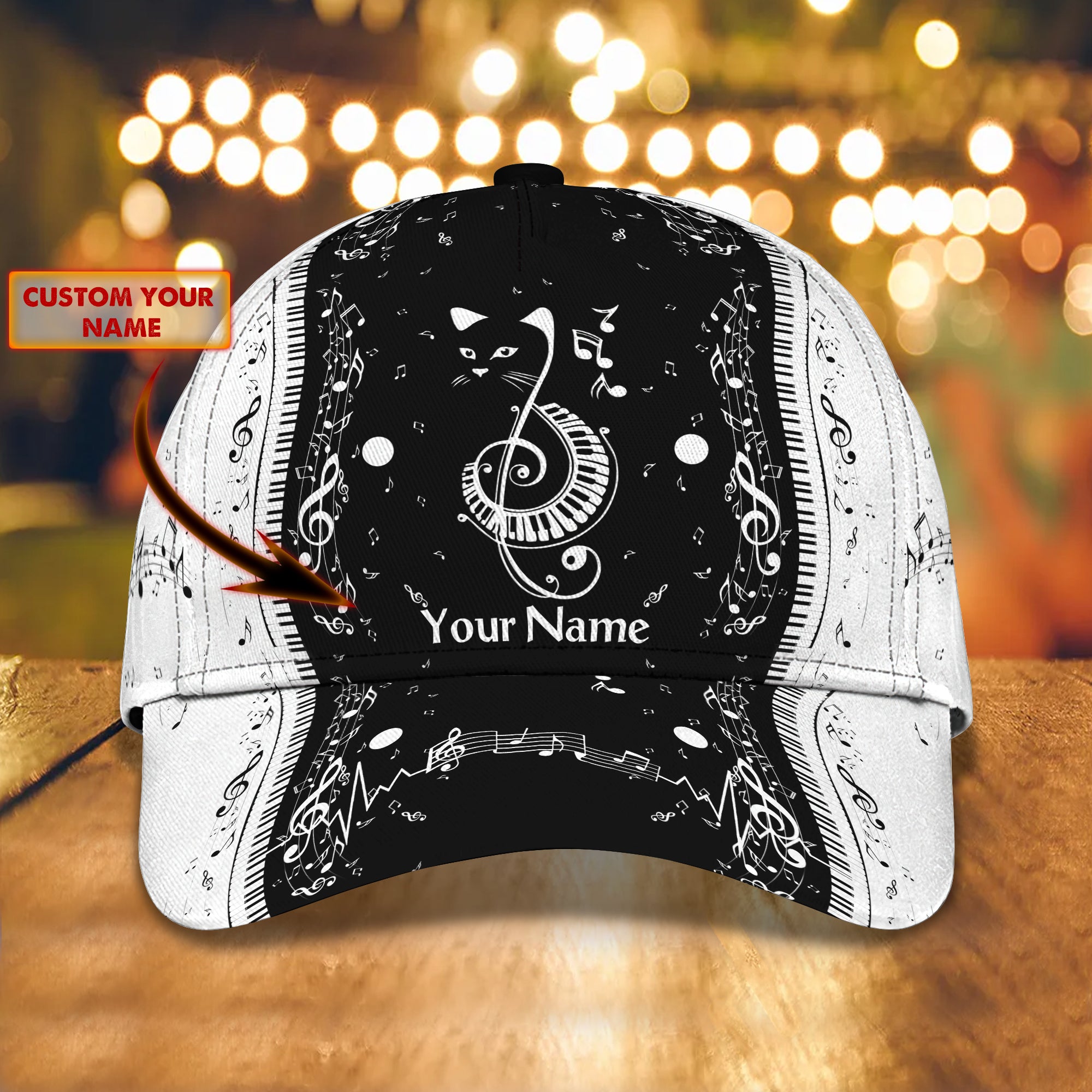 PIANO1 - Personalized Name Cap - BY97
