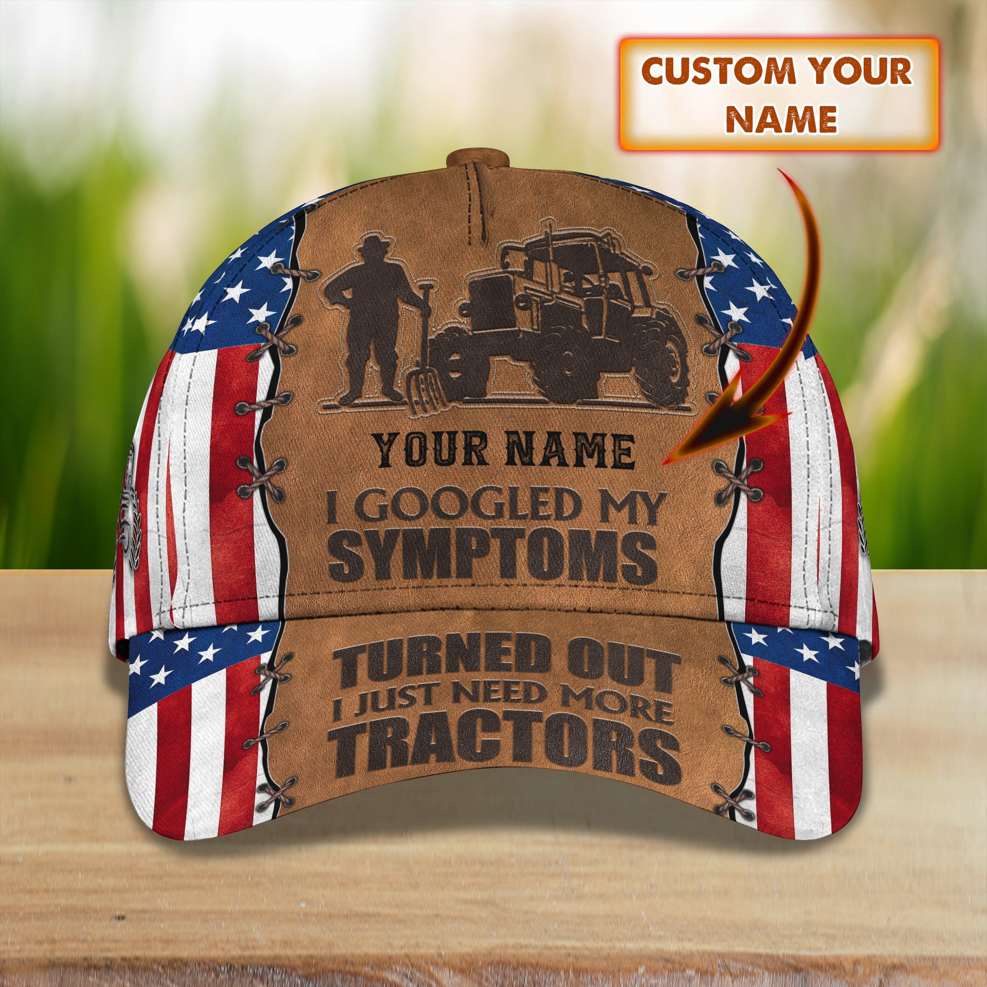 I Just Need More Tractors - Personalized Name Cap - Loop- T2k-202