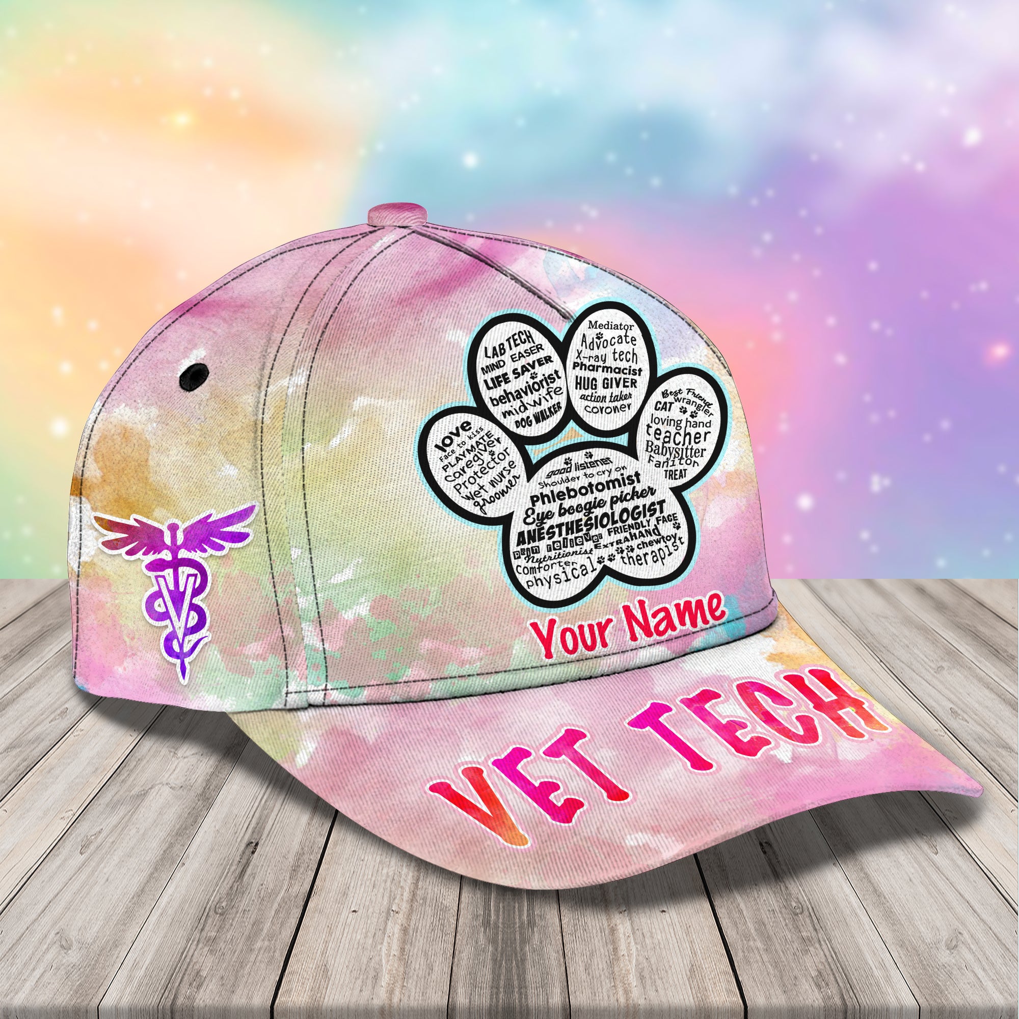 Vet Tech 1 - Personalized Name Cap - Loop - Vhv-cap-053