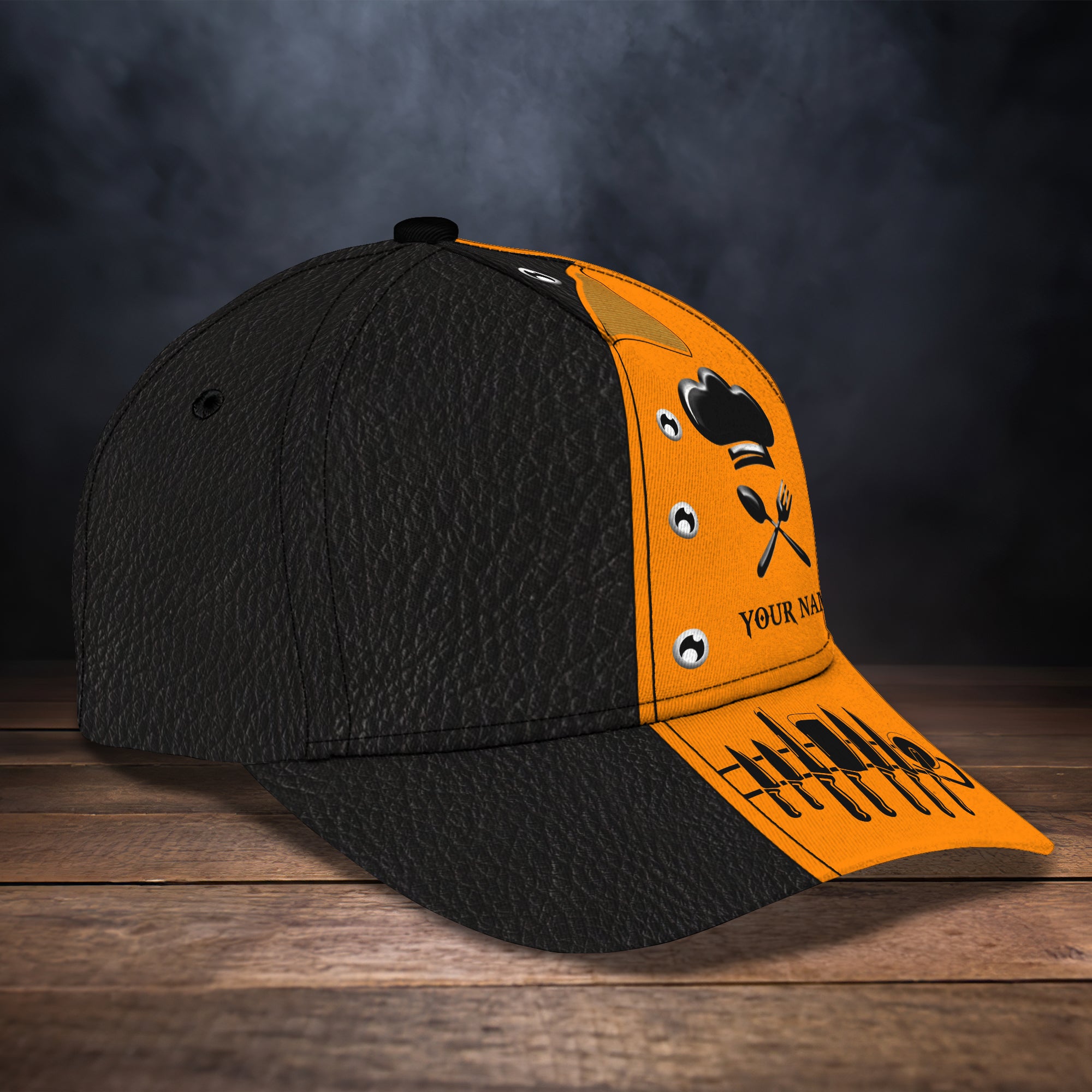 CV98 - Personalized Name Cap - Chef 04