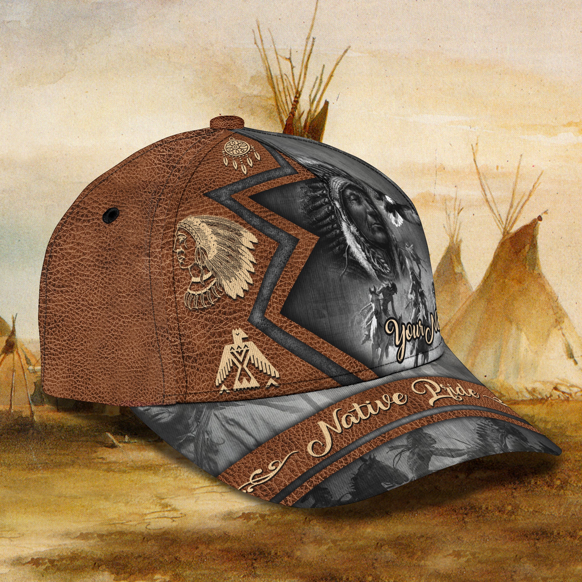 NATIVE PRIDE 01 - Personalized Name Cap - 16hb