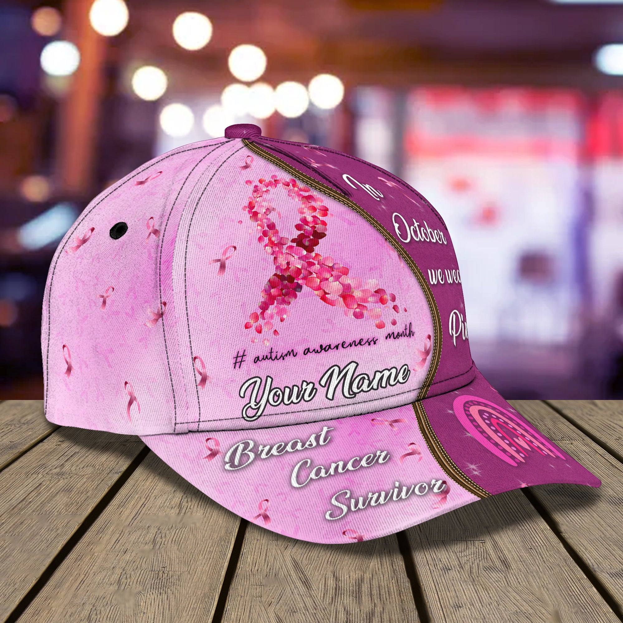 Breast Cancer Awareness - Personalized Name Cap - Co98