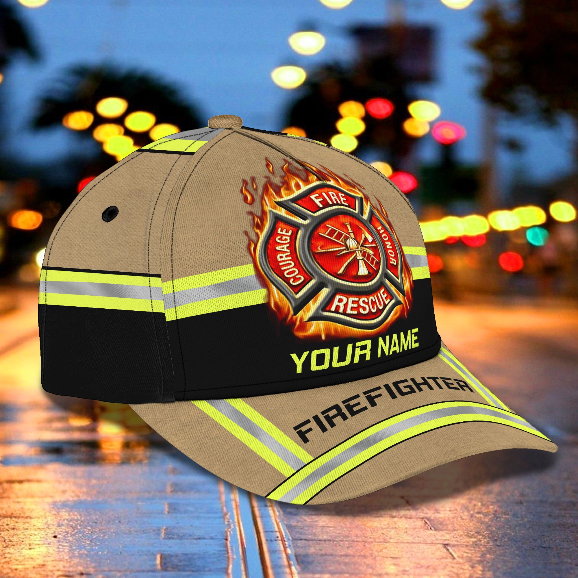 FIREFIGHTER 01 - Personalized Name Cap - NBTT