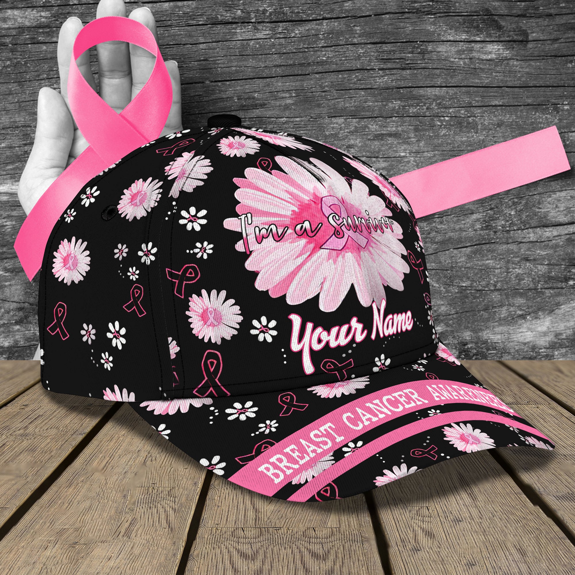 Breast Cancer Awareness  - Personalized Name Cap - Co98