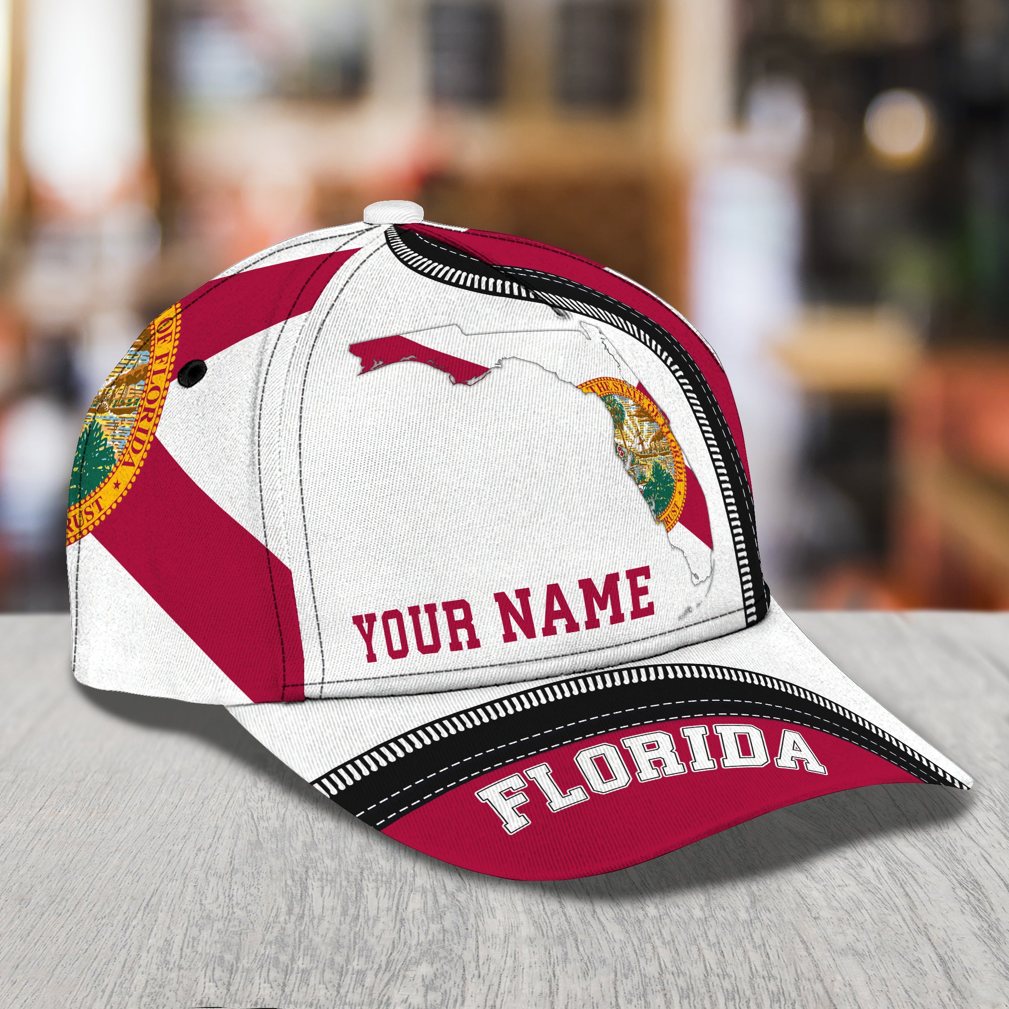 My Florida 3- Personalized Name Cap - Loop- T2k-261