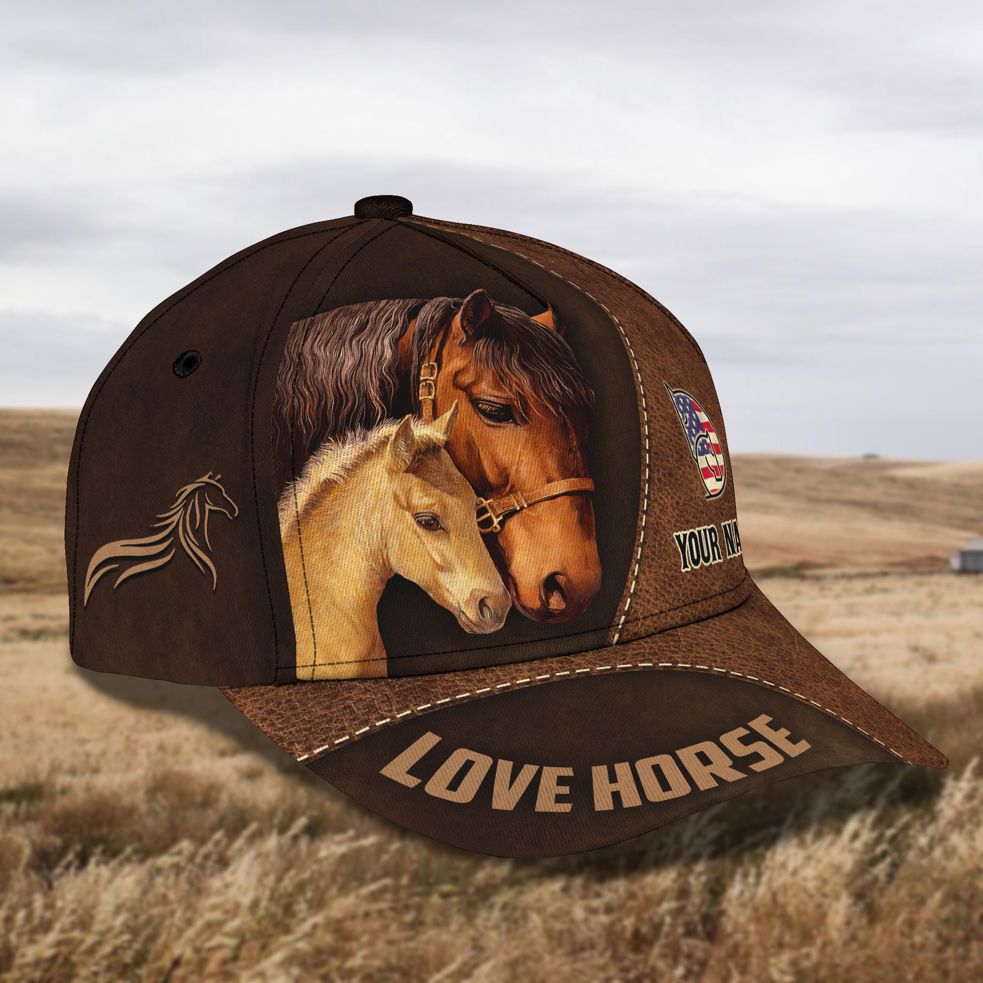 Love Horse - Personalized Name Cap 86 - Nsd99