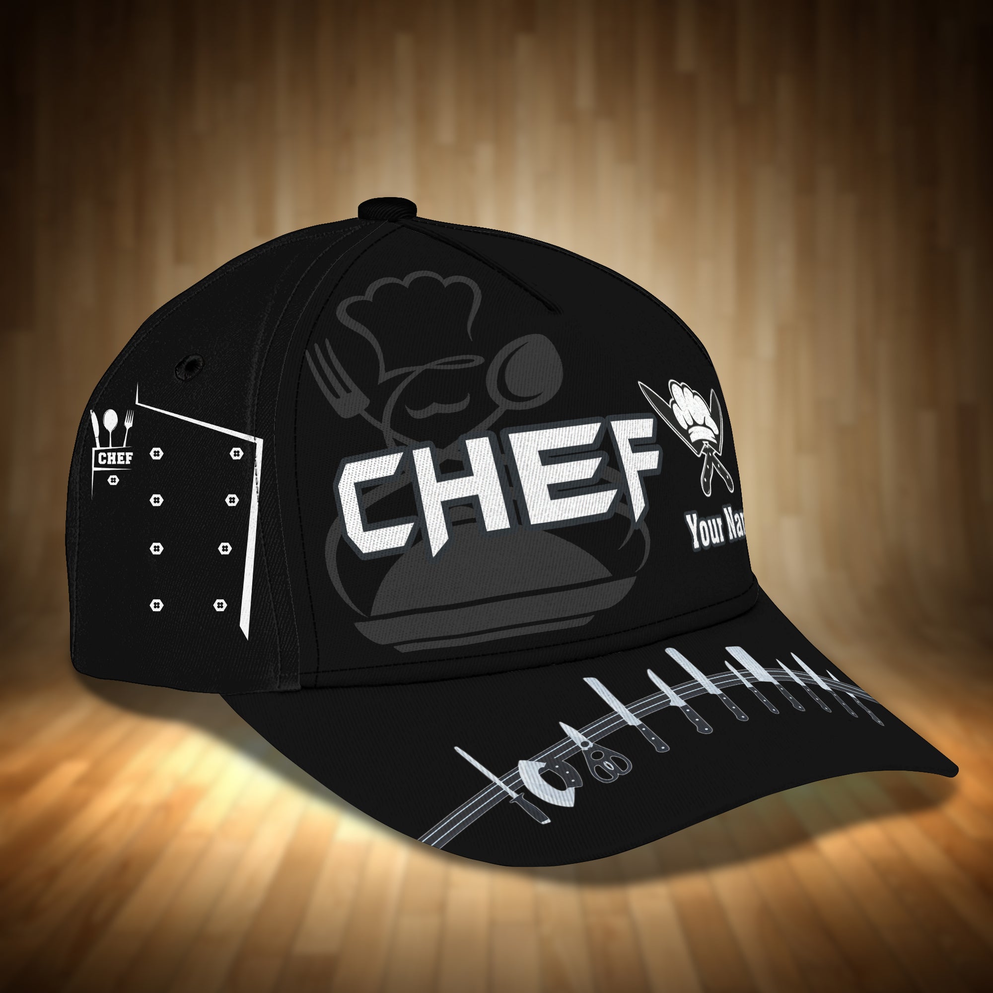 RINC98 - Personalized Name Cap - Chef12- HKM