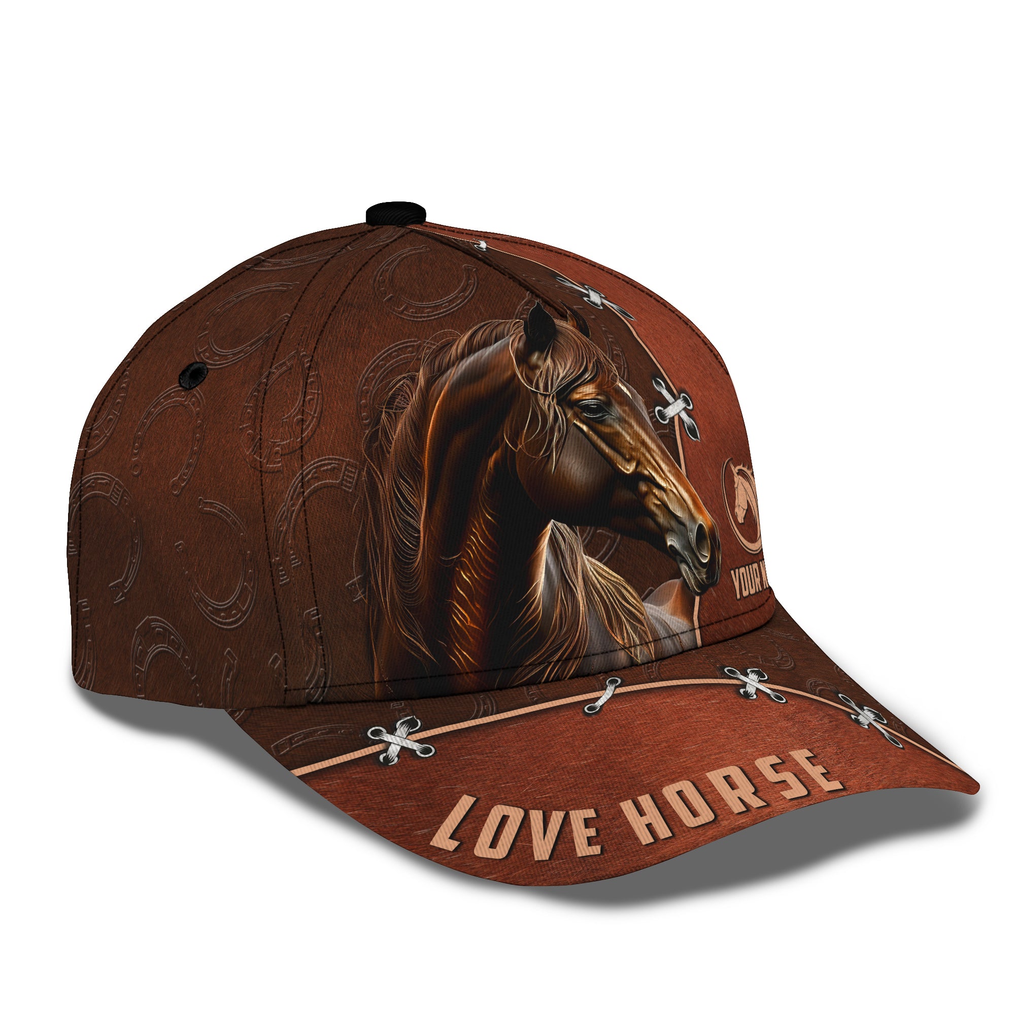 Personalized Adjustable Cap Graphic Seal Brown Horse Men Caps Gift For Dad