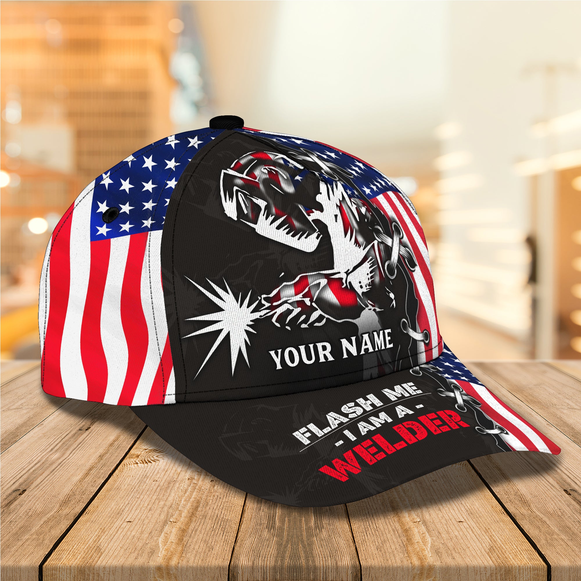 Welder 2 - Personalized Name Cap - tra96