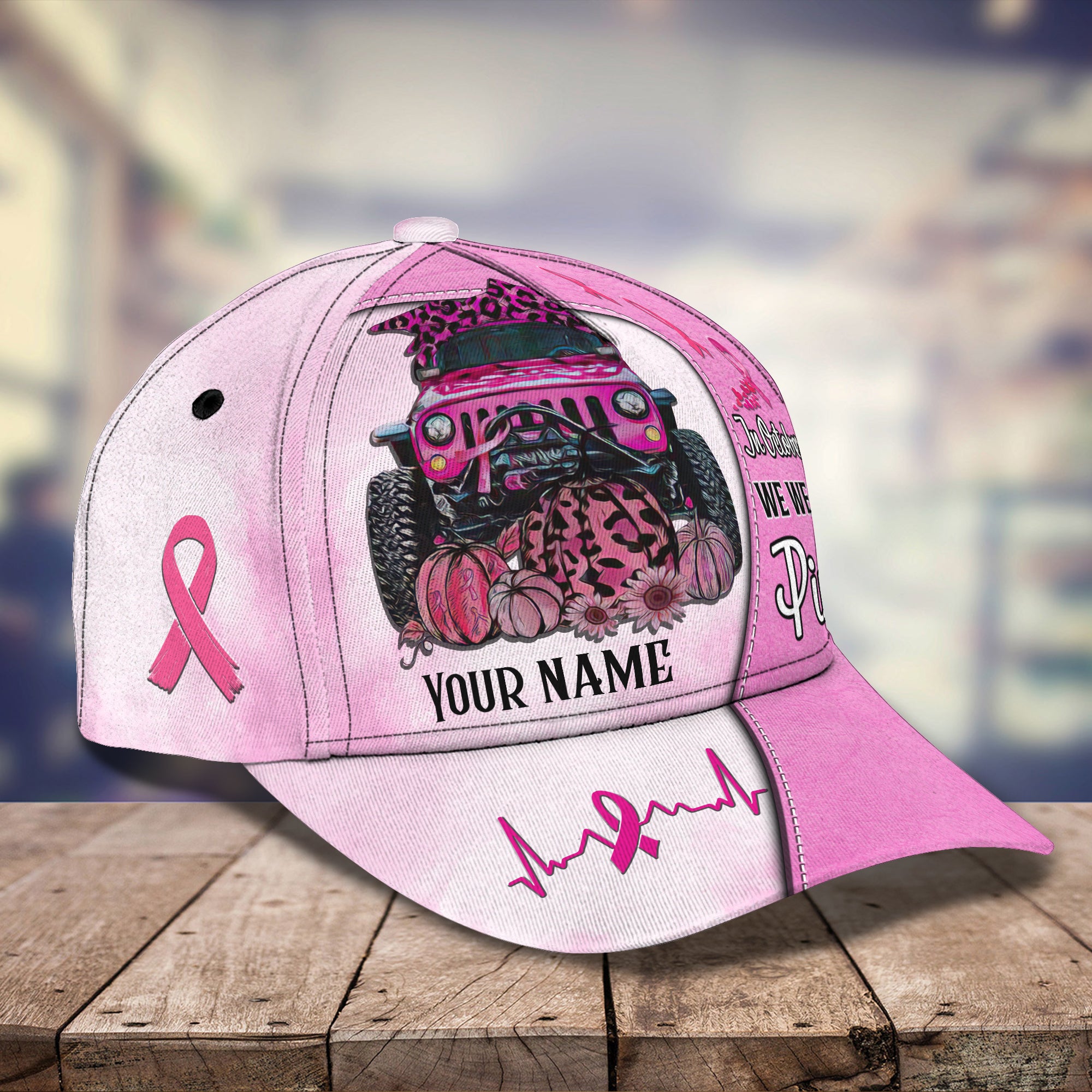 Breast Cancer Awareness - Personalized Name Cap - Nmd 53