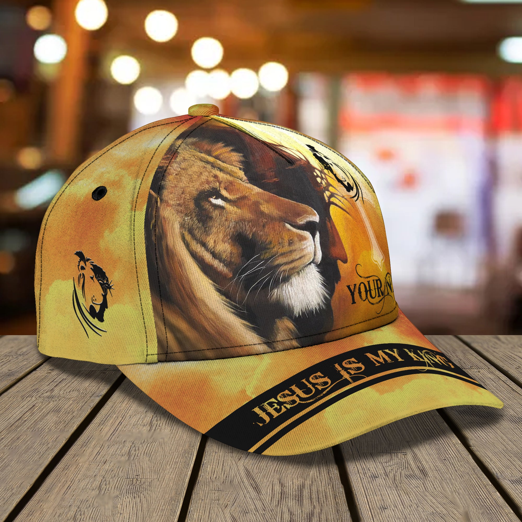 Jesus Is My King - Personalized Name Cap - tra96