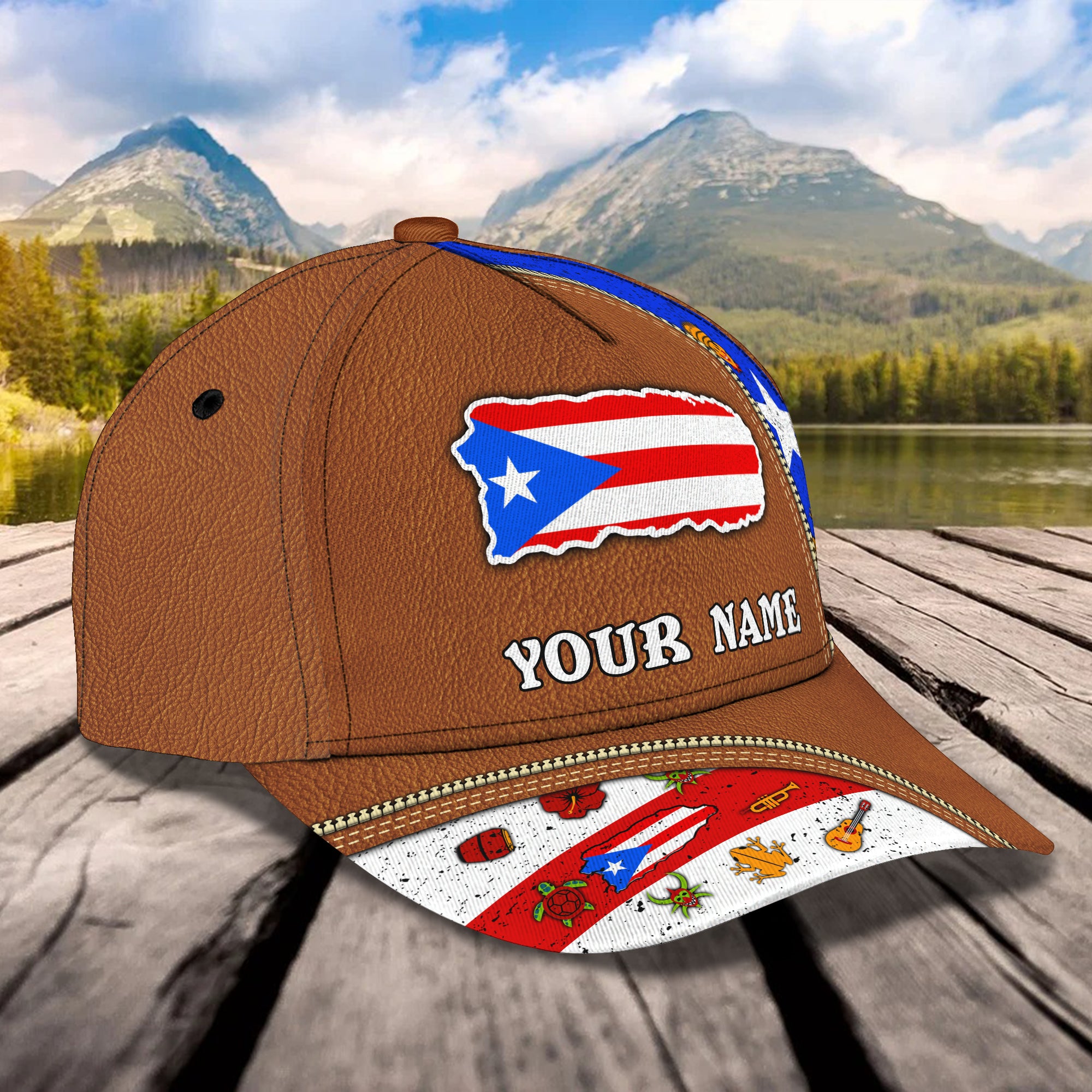 Puerto Rico - Personalized Name Cap - Urt96