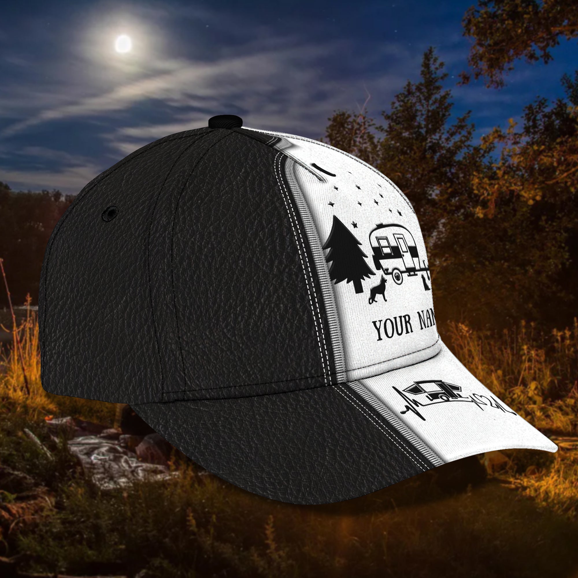 Camping H - Personalized Name Cap - TD96