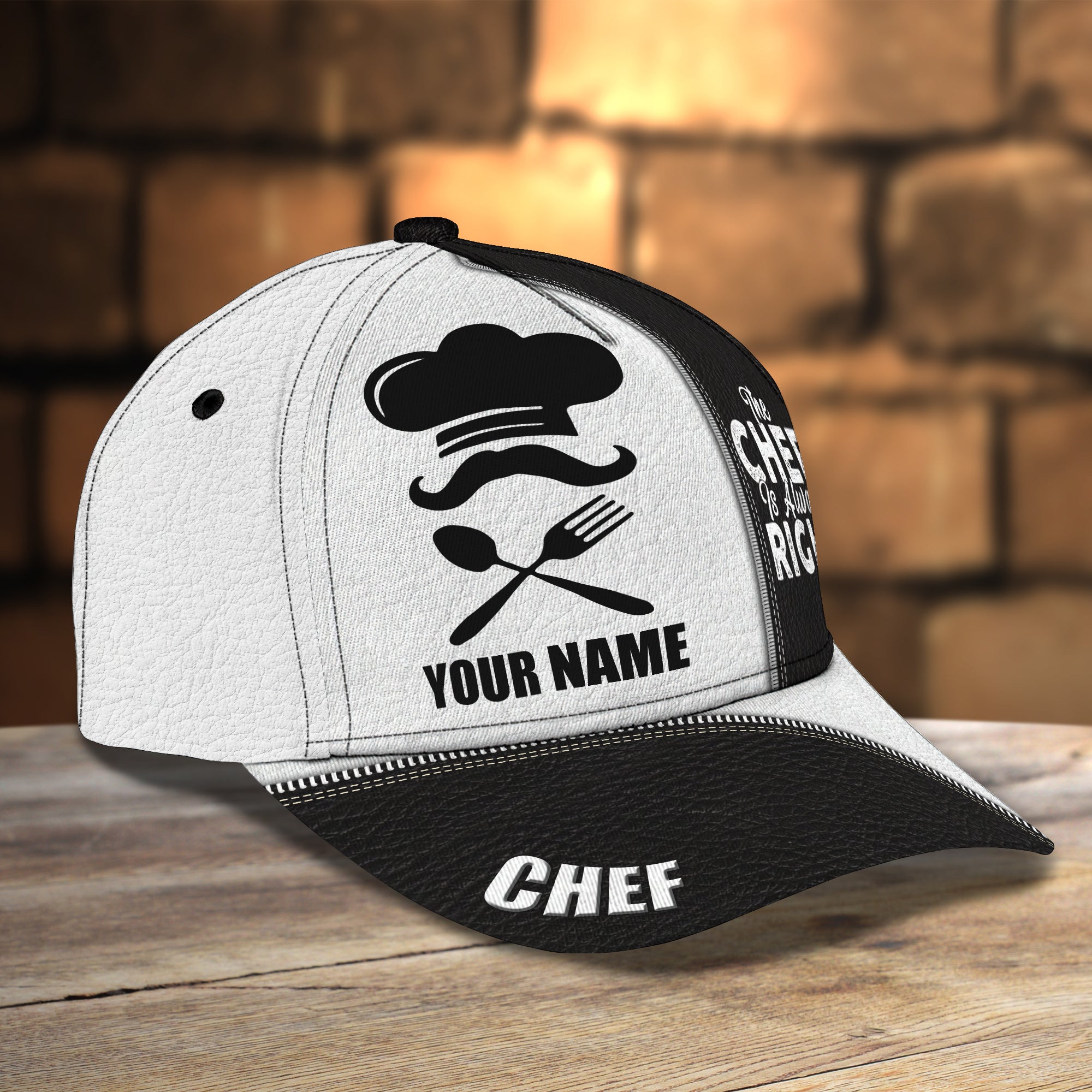 Chef Is Always Right - Personalized Name Cap - Nmd 23