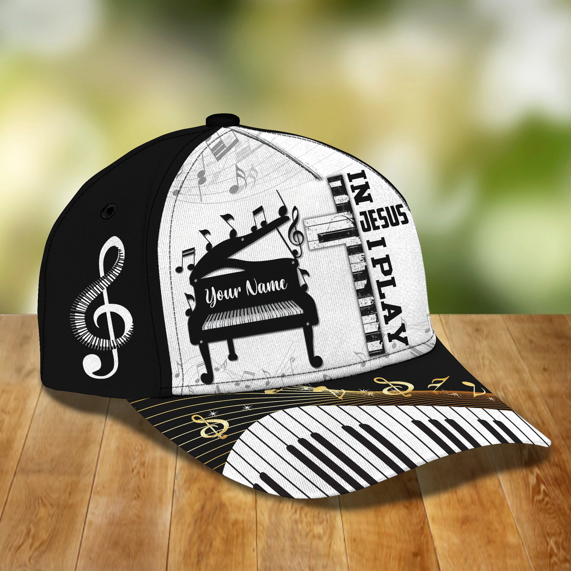 Piano 2 - Personalized Name Cap - 415