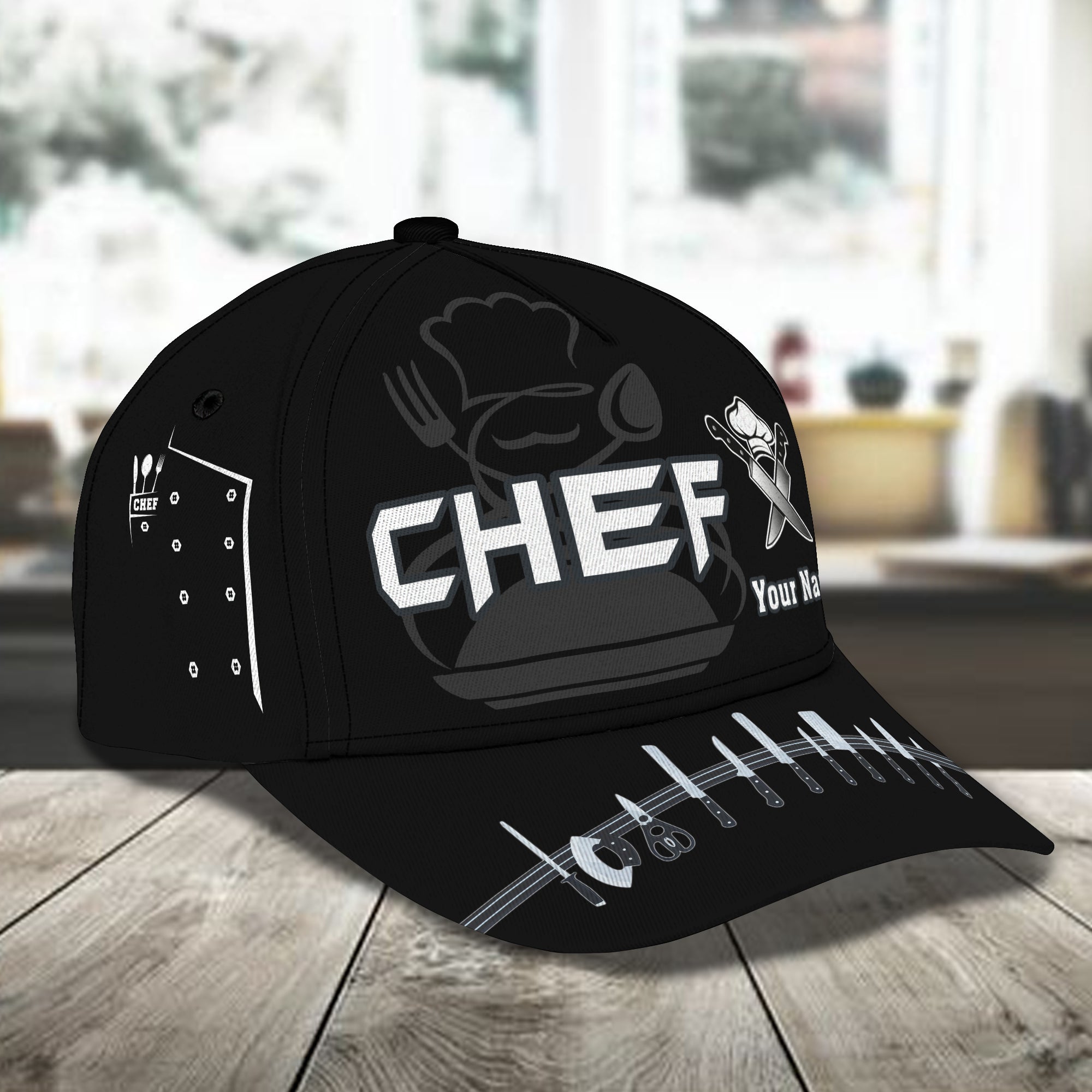 N94 - Personalized Name Cap - Chef12